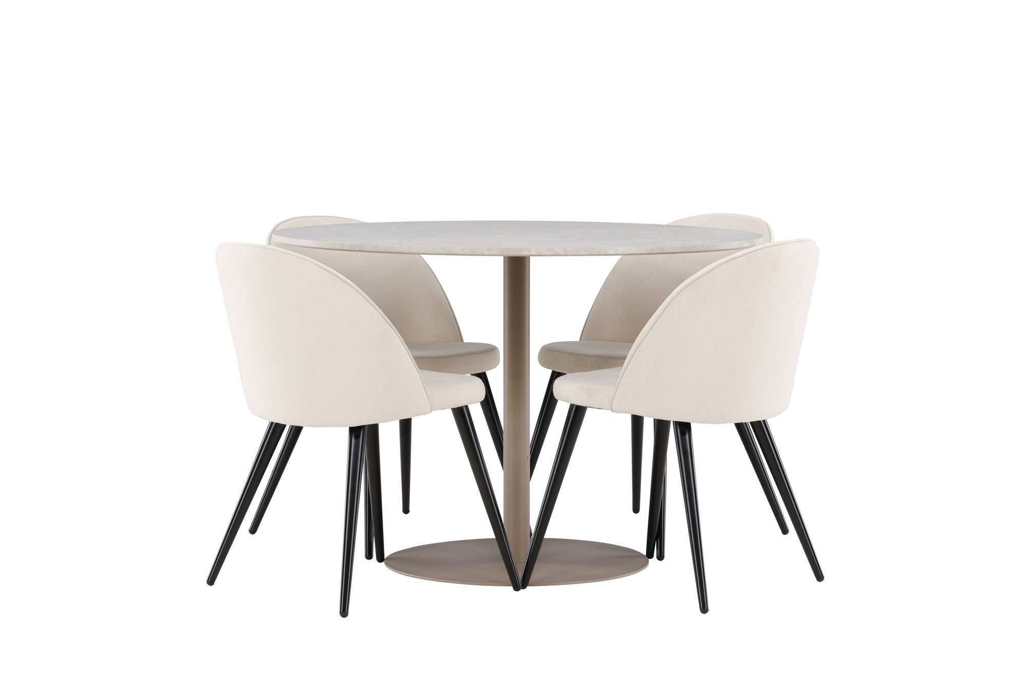 Venture Home Lycke spisebord with Velvet Spisebordsstol