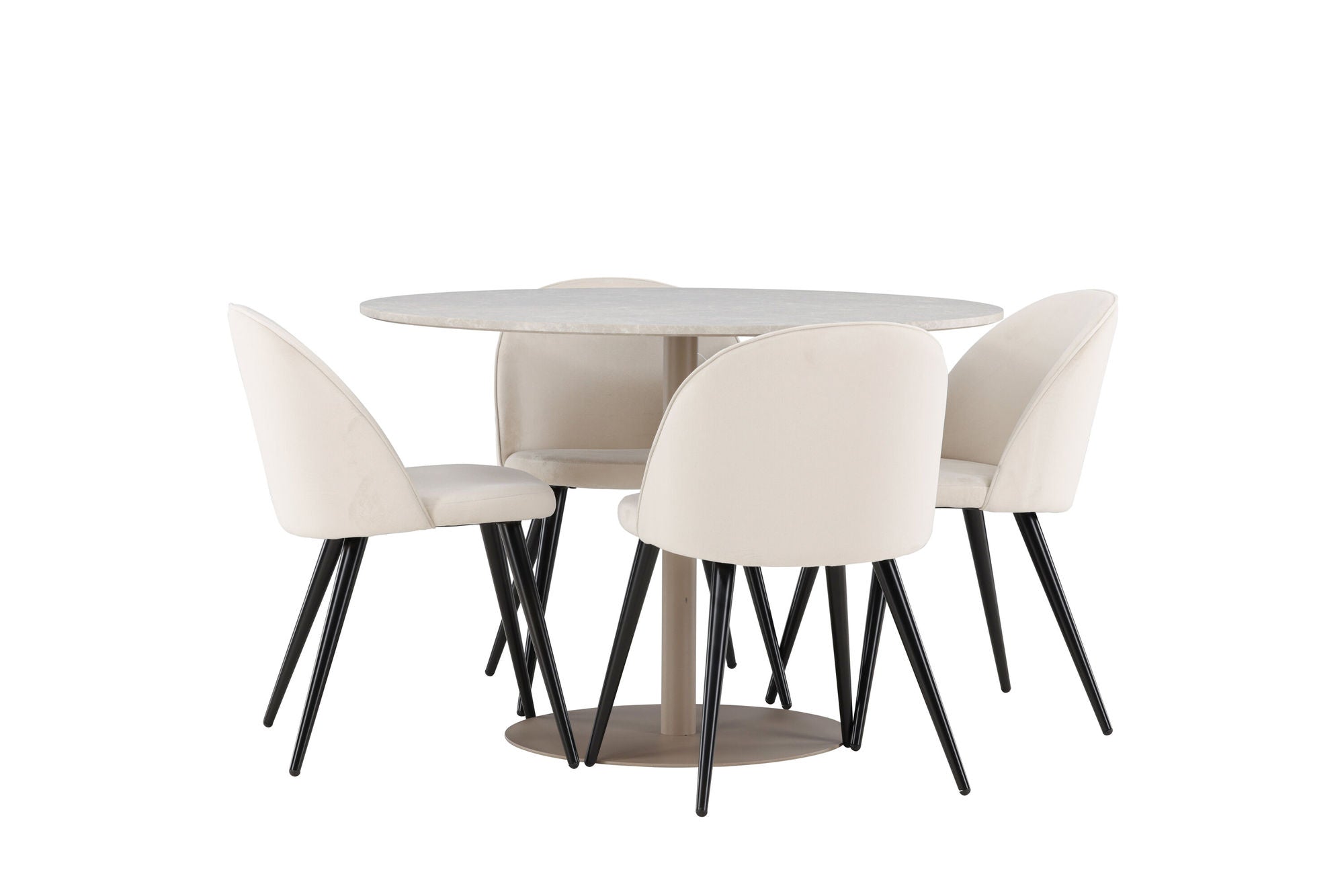 Venture Home Lycke spisebord with Velvet Spisebordsstol