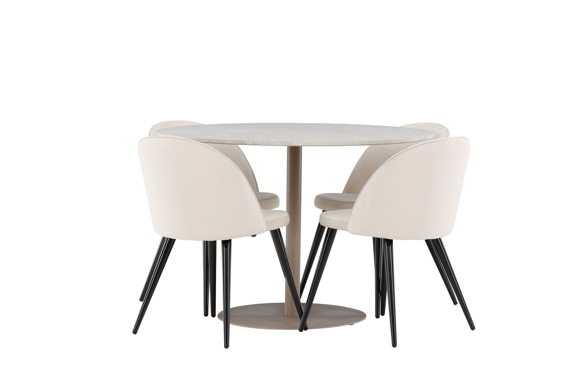 Venture Home Lycke spisebord with Velvet Spisebordsstol