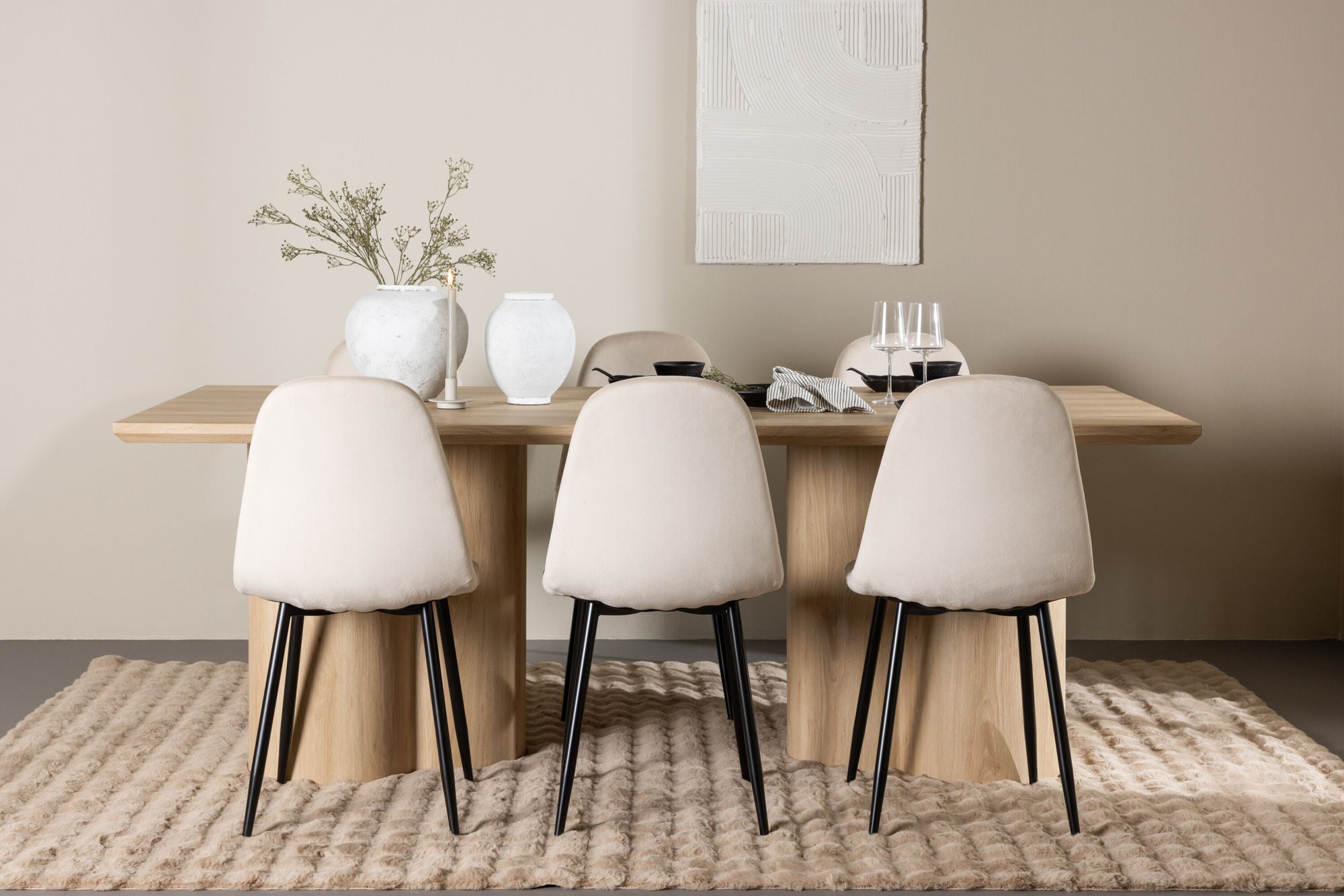 Venture Home Olivia spisebord with Polar Spisebordsstol