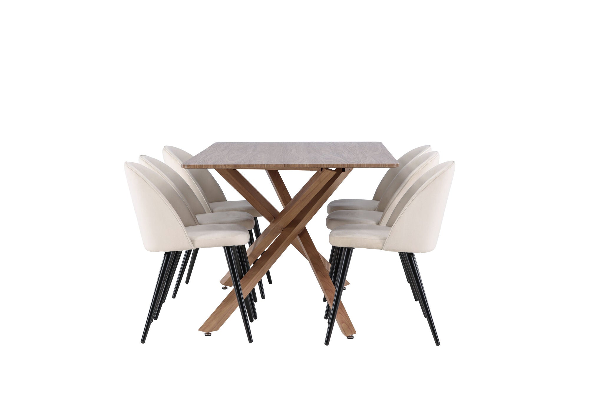 Venture Home Piazza spisebord with Velvet Spisebordsstol