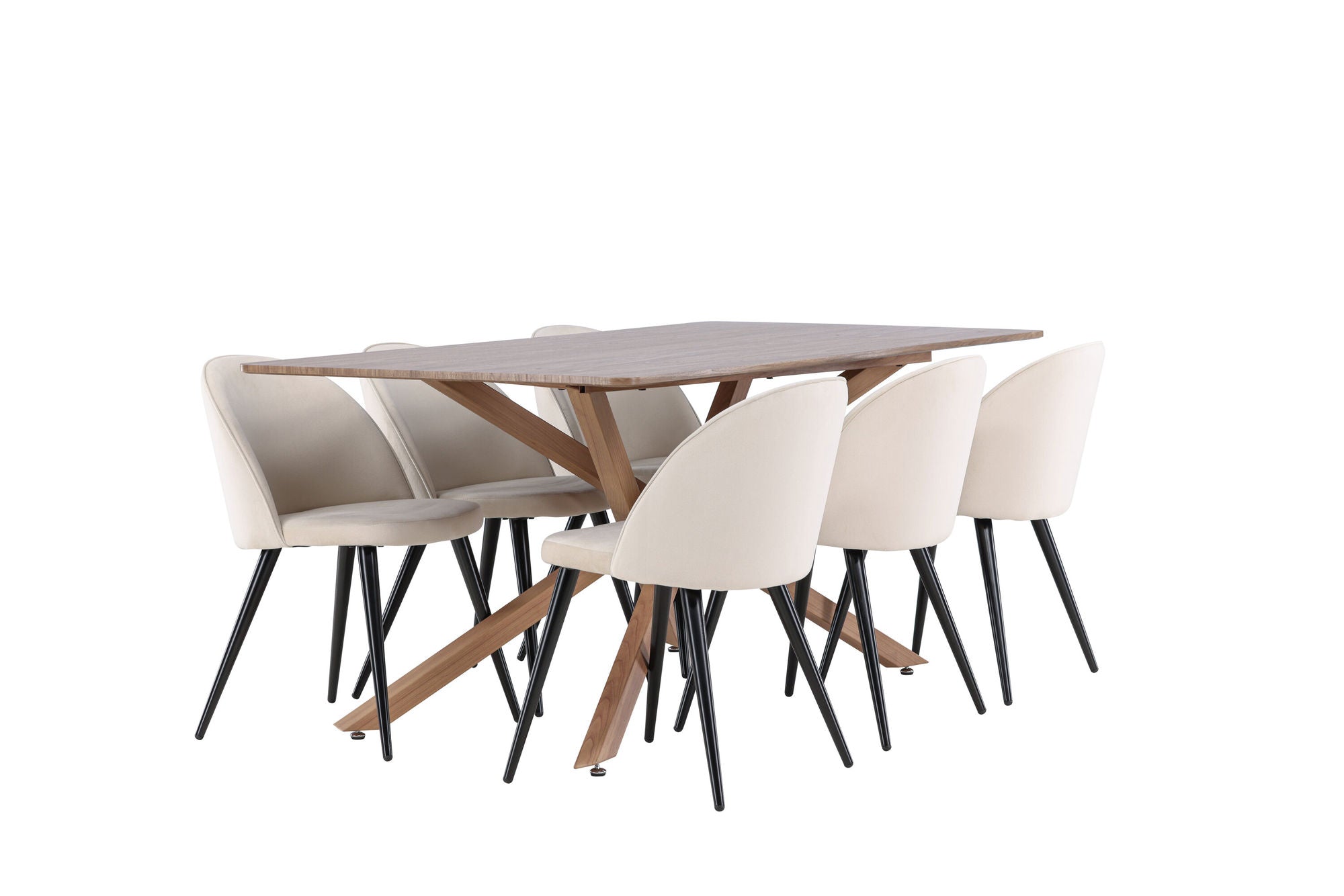 Venture Home Piazza spisebord with Velvet Spisebordsstol