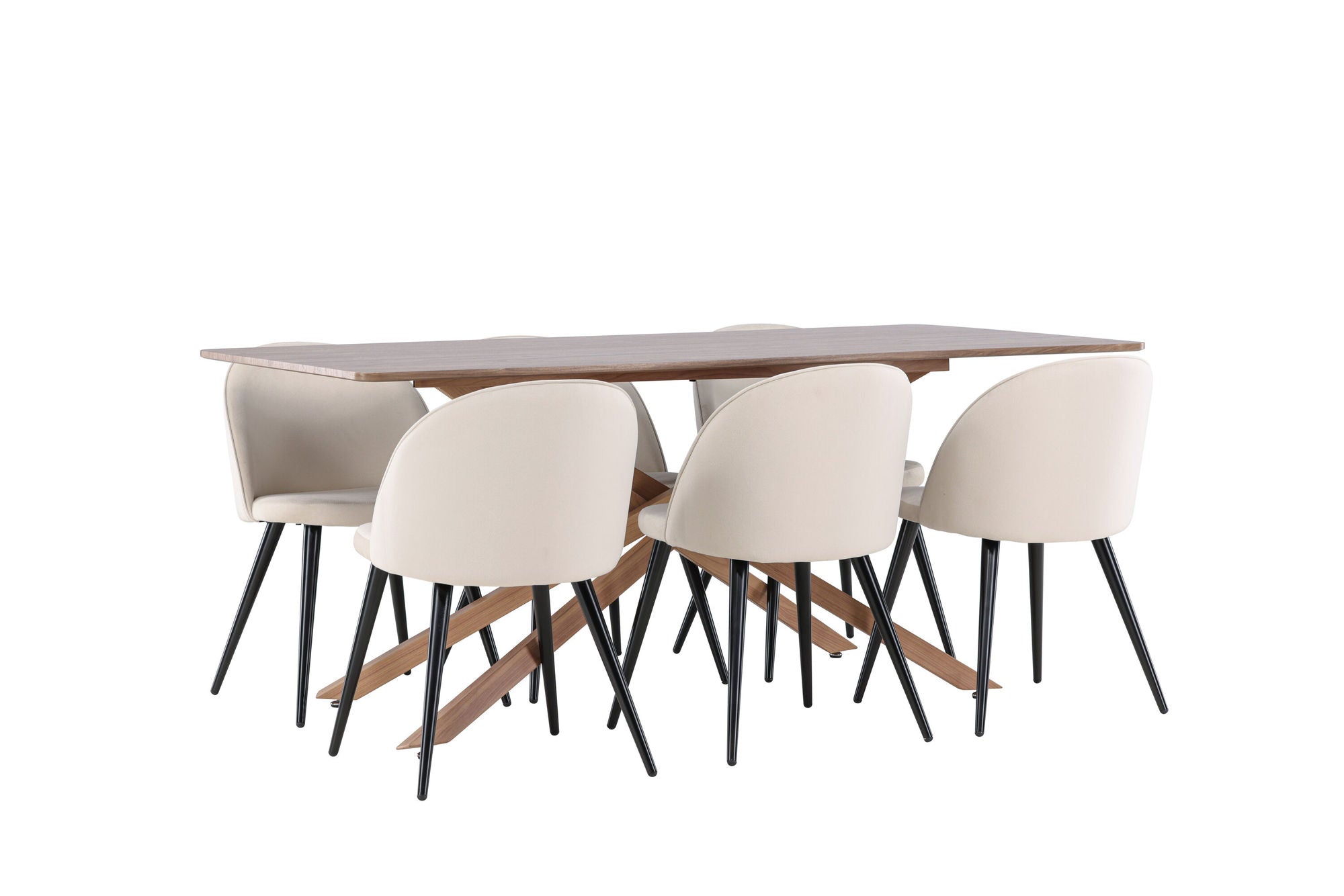 Venture Home Piazza spisebord with Velvet Spisebordsstol