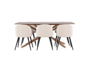 Venture Home Piazza spisebord with Velvet Spisebordsstol