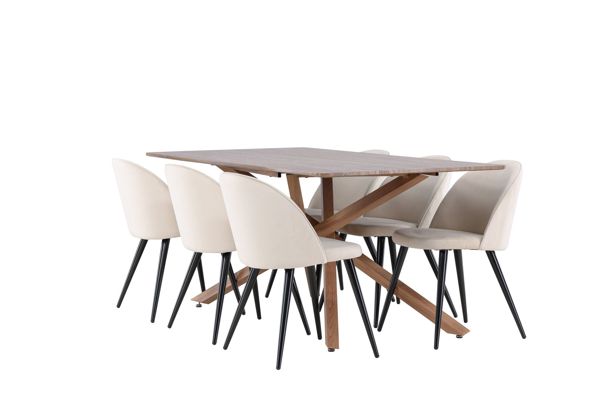 Venture Home Piazza spisebord with Velvet Spisebordsstol