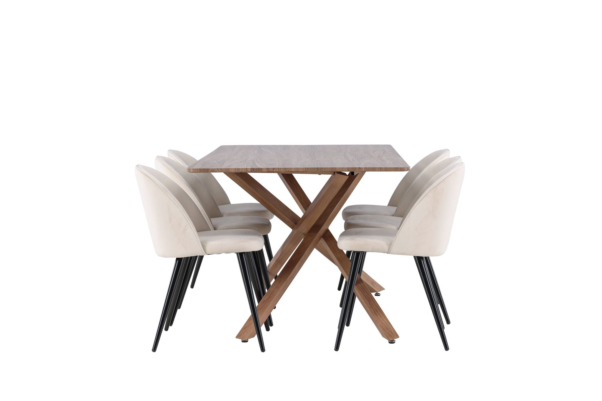 Venture Home Piazza spisebord with Velvet Spisebordsstol