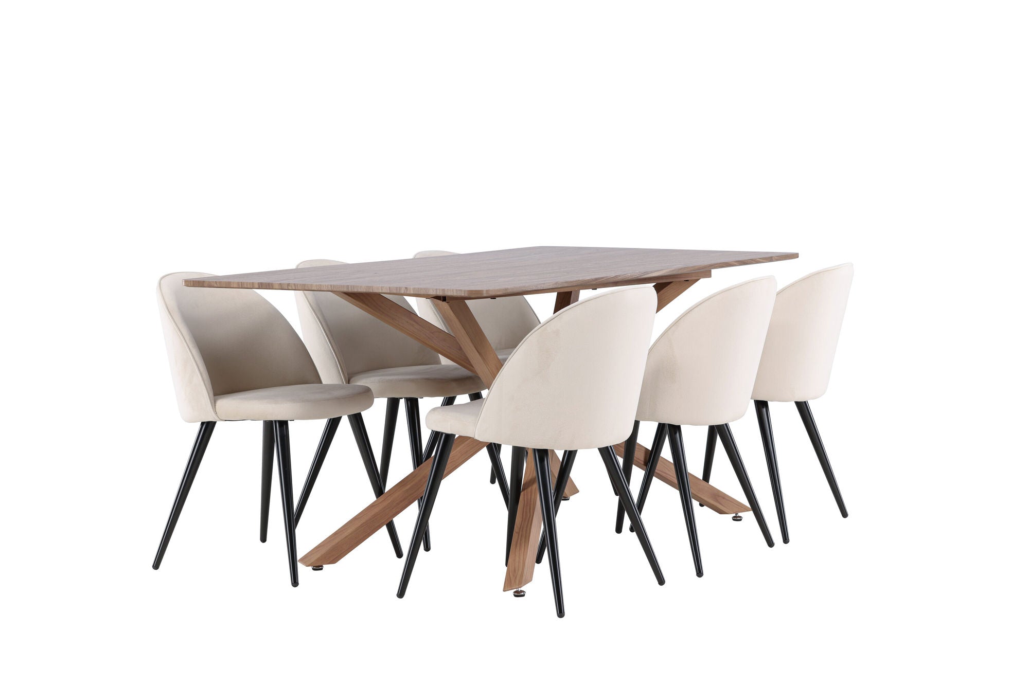Venture Home Piazza spisebord with Velvet Spisebordsstol