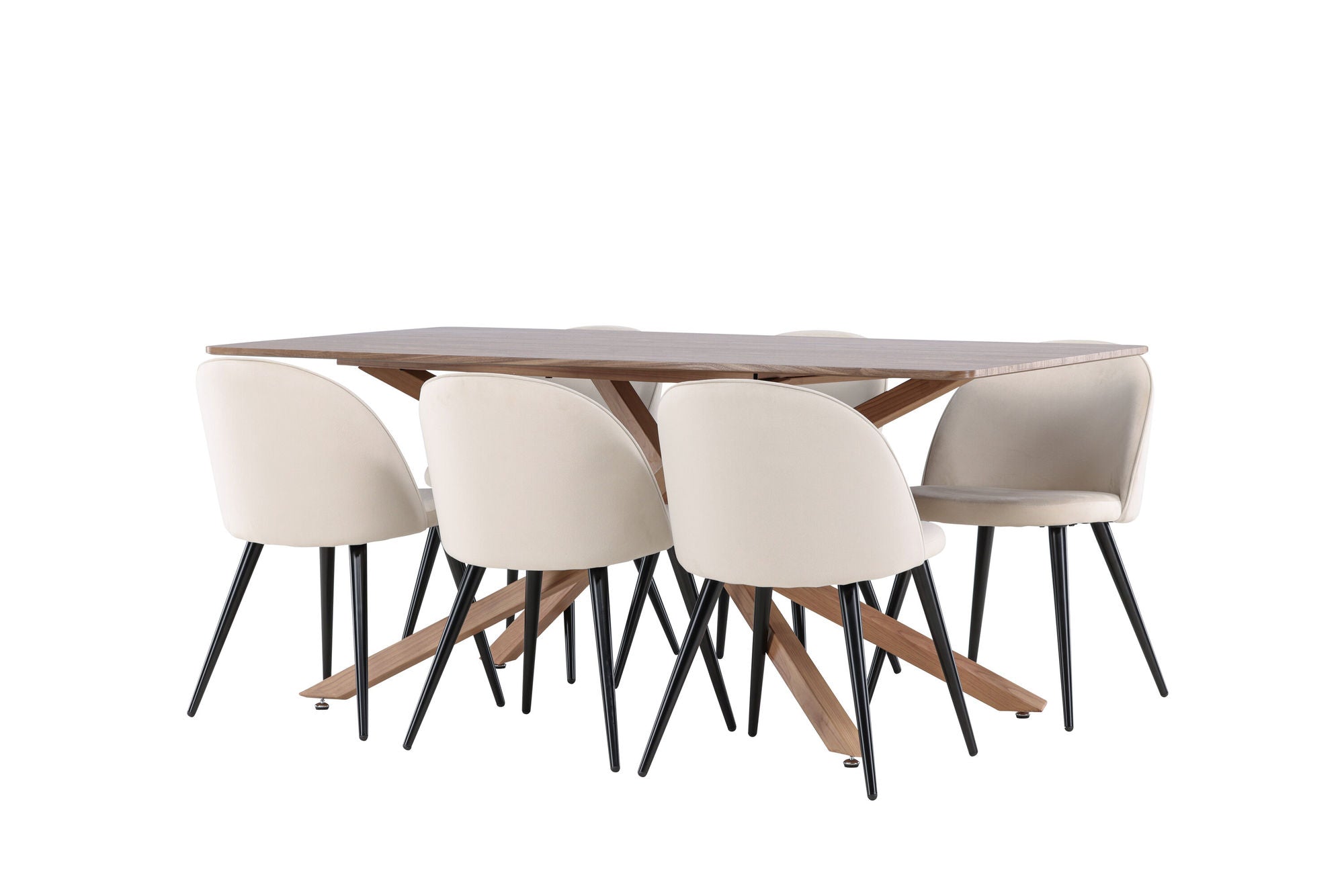Venture Home Piazza spisebord with Velvet Spisebordsstol
