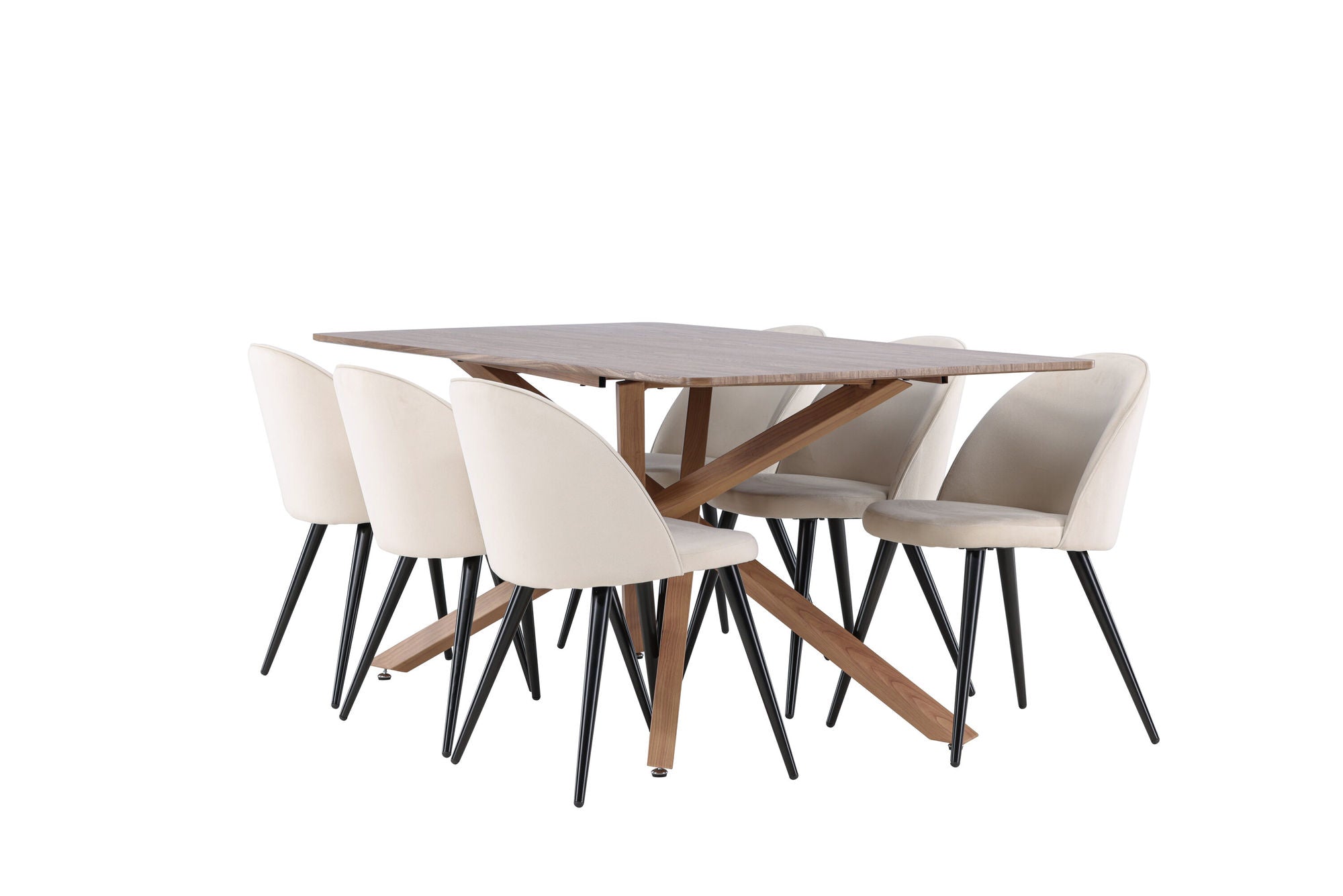 Venture Home Piazza spisebord with Velvet Spisebordsstol