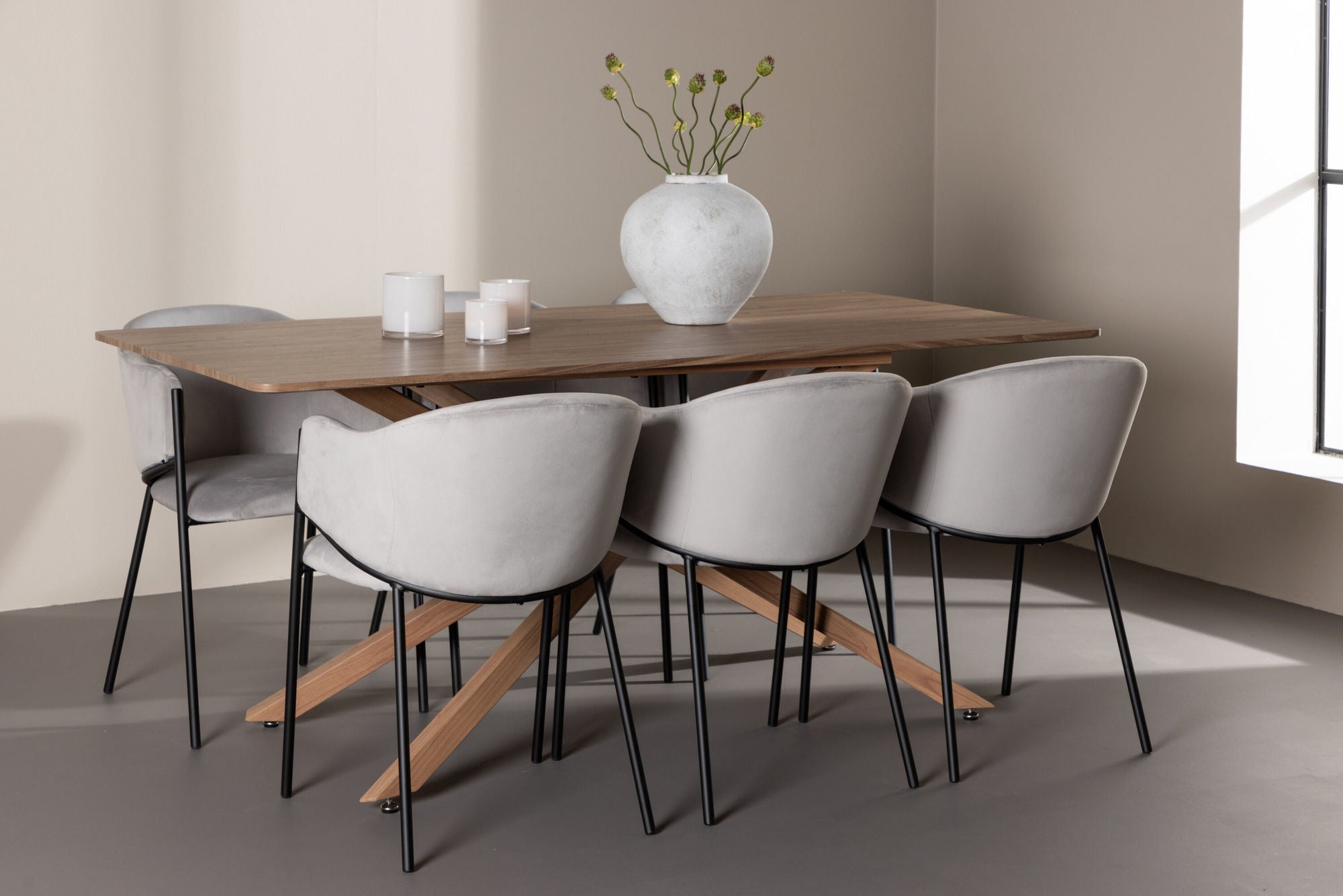 Venture Home Piazza spisebord with Evelina Spisebordsstol