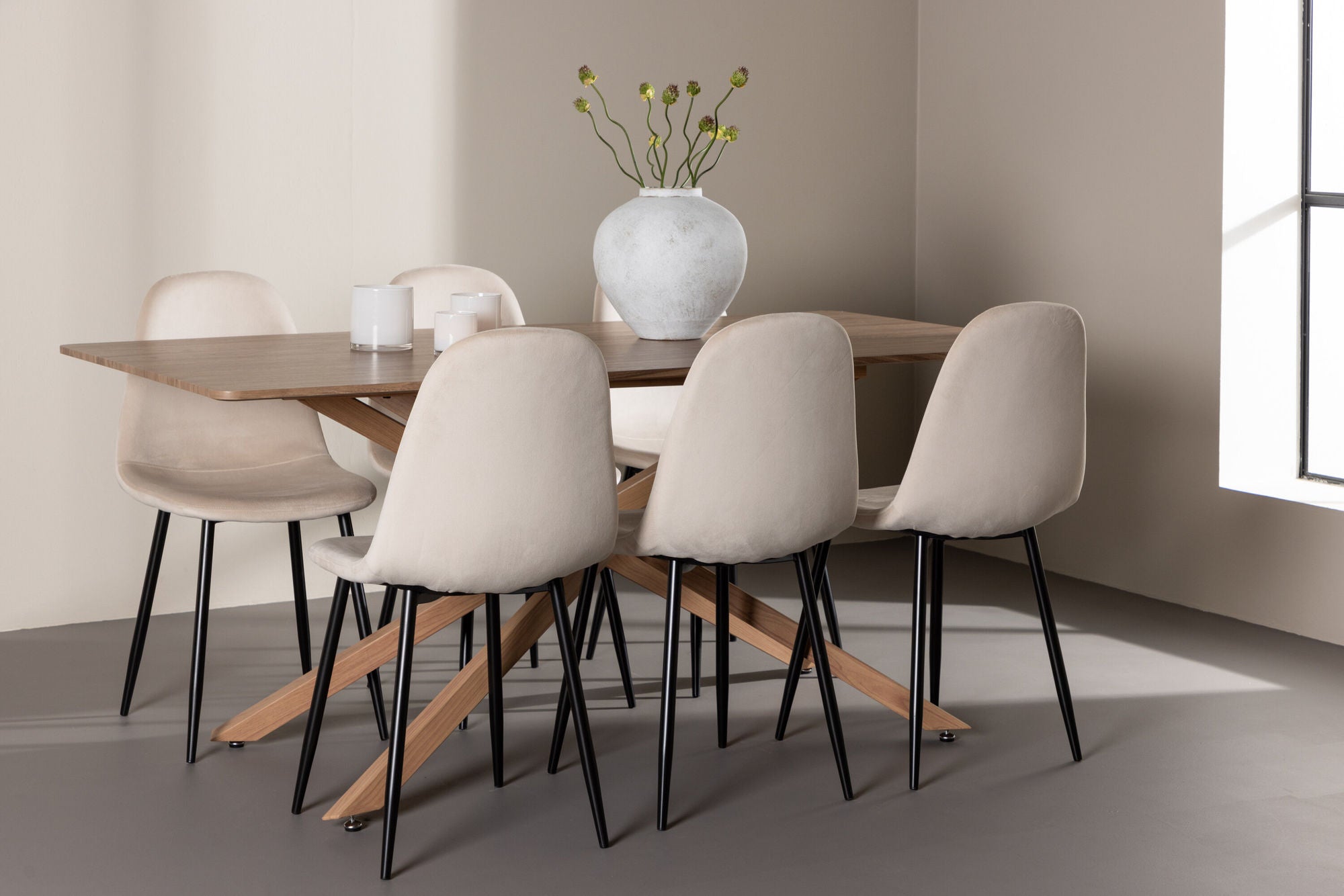 Venture Home Piazza spisebord with Polar Spisebordsstol