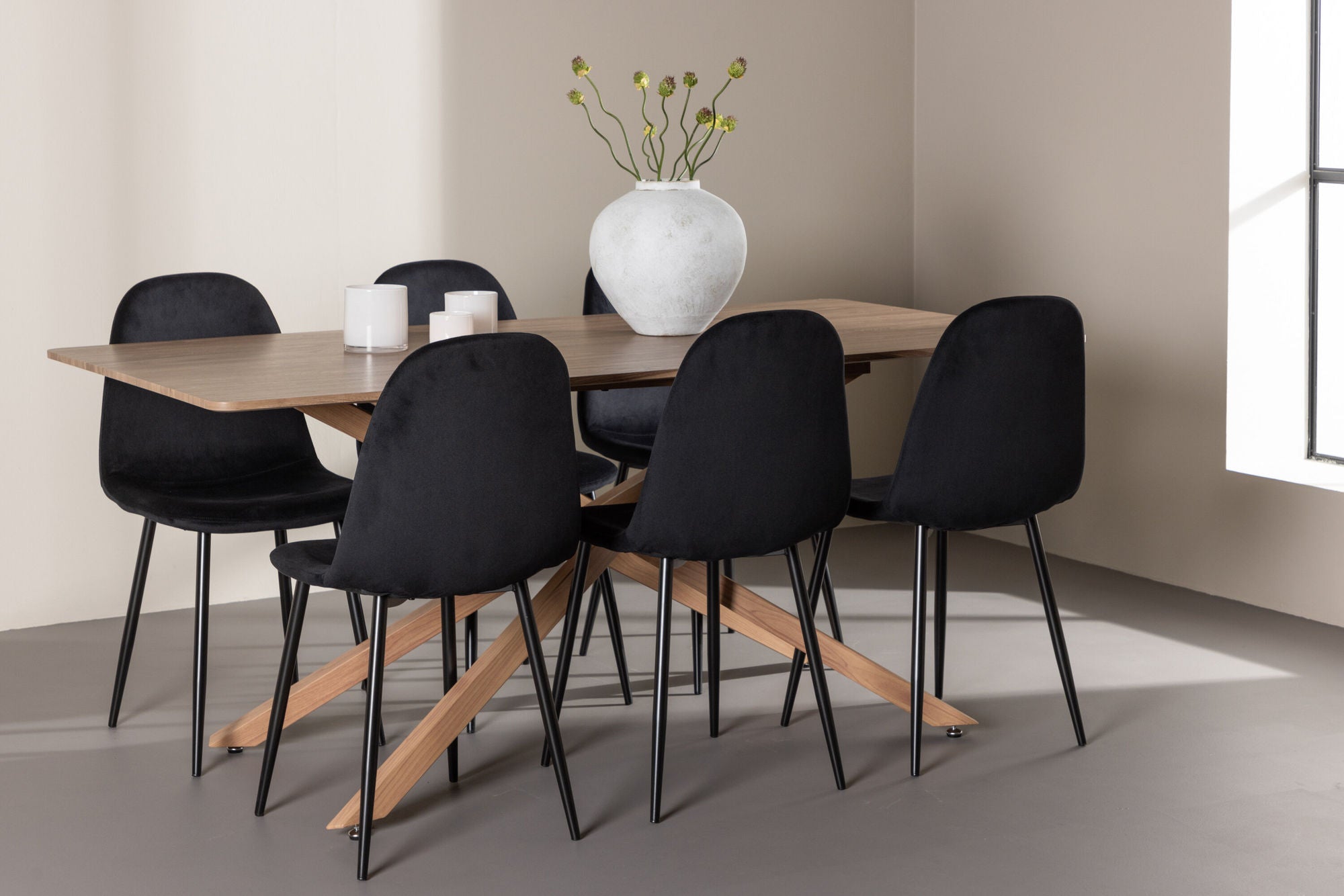 Venture Home Piazza spisebord with Polar Spisebordsstol