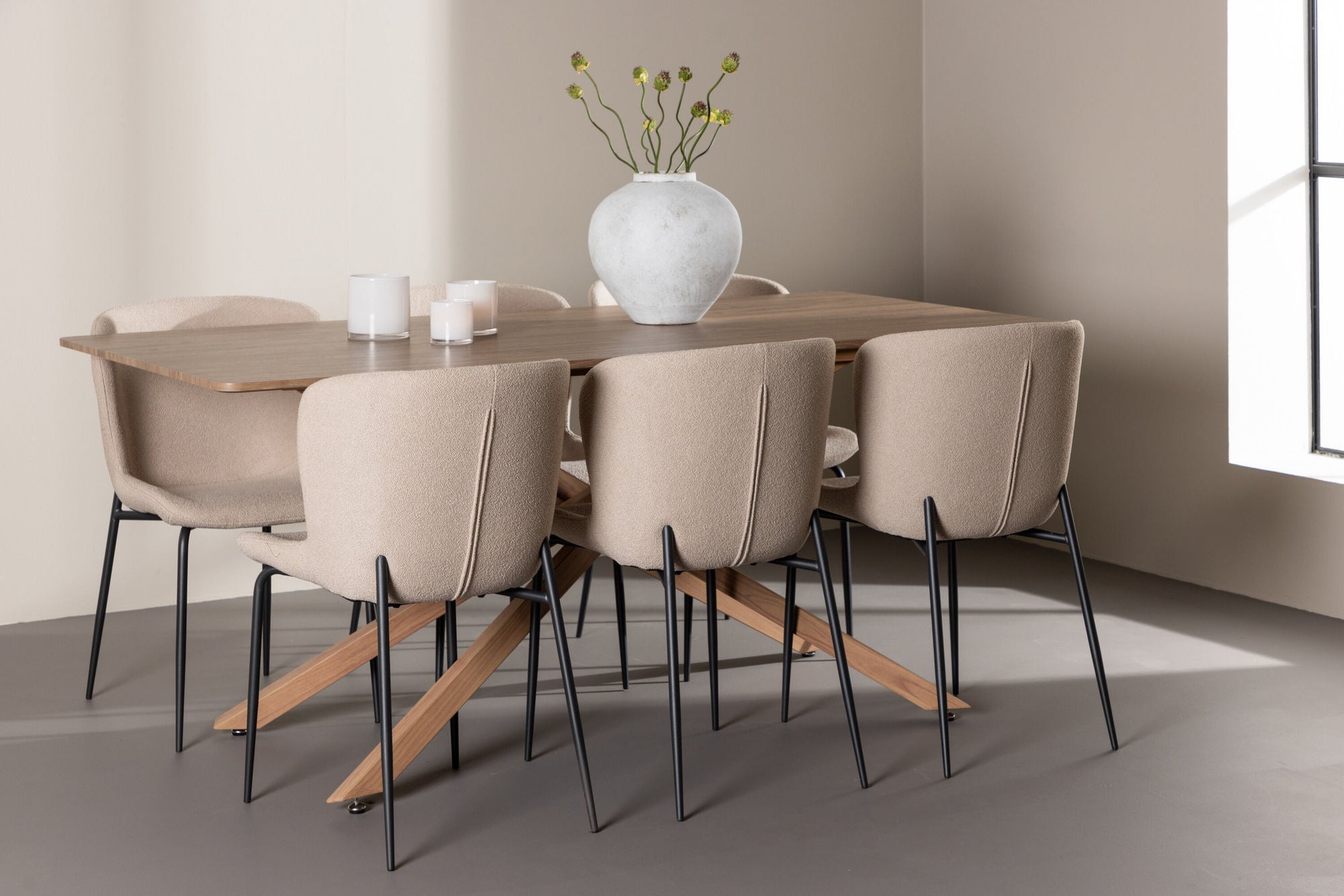 Venture Home Piazza spisebord with Modesto Spisebordsstol