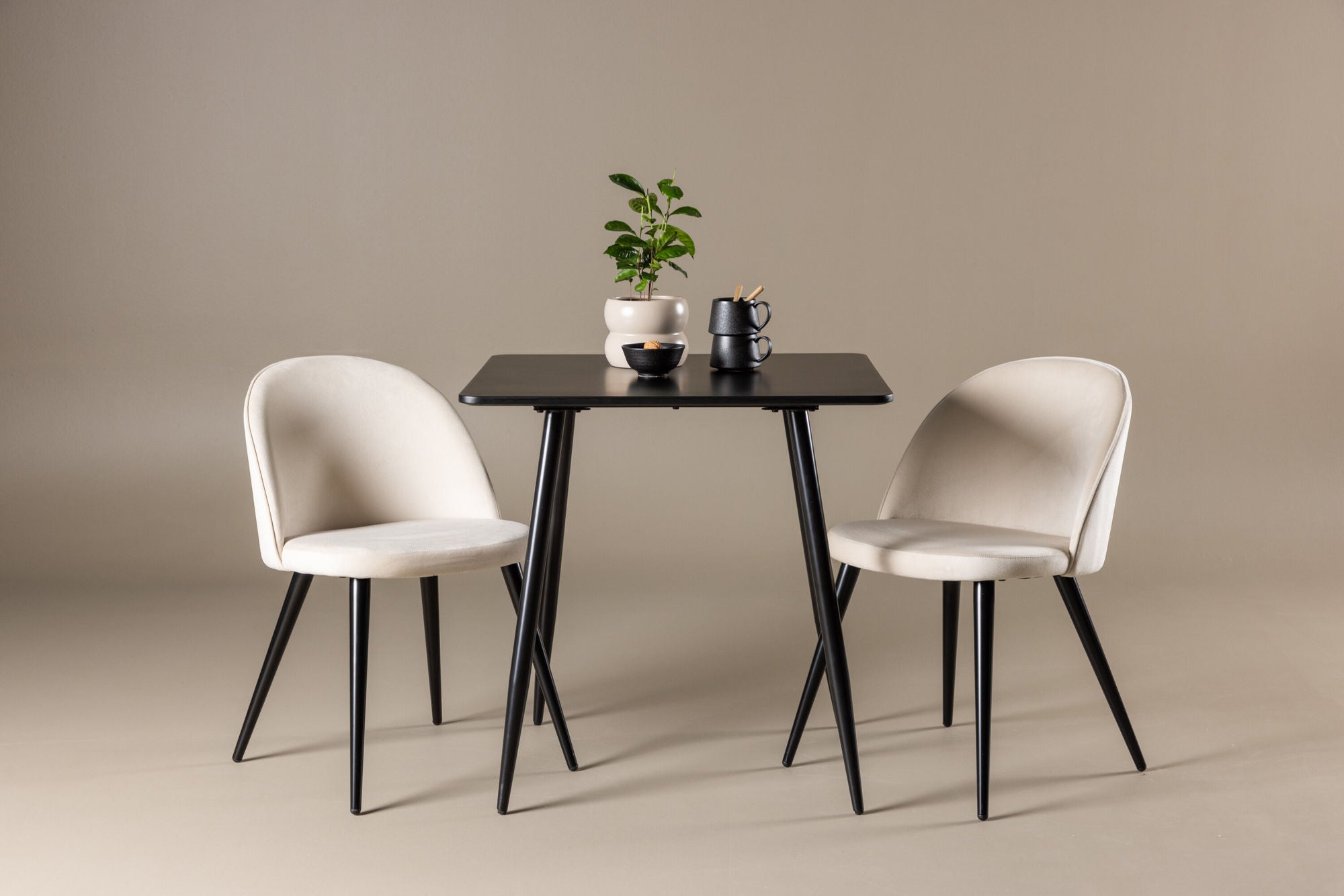 Venture Home Polar spisebord with Velvet Spisebordsstol