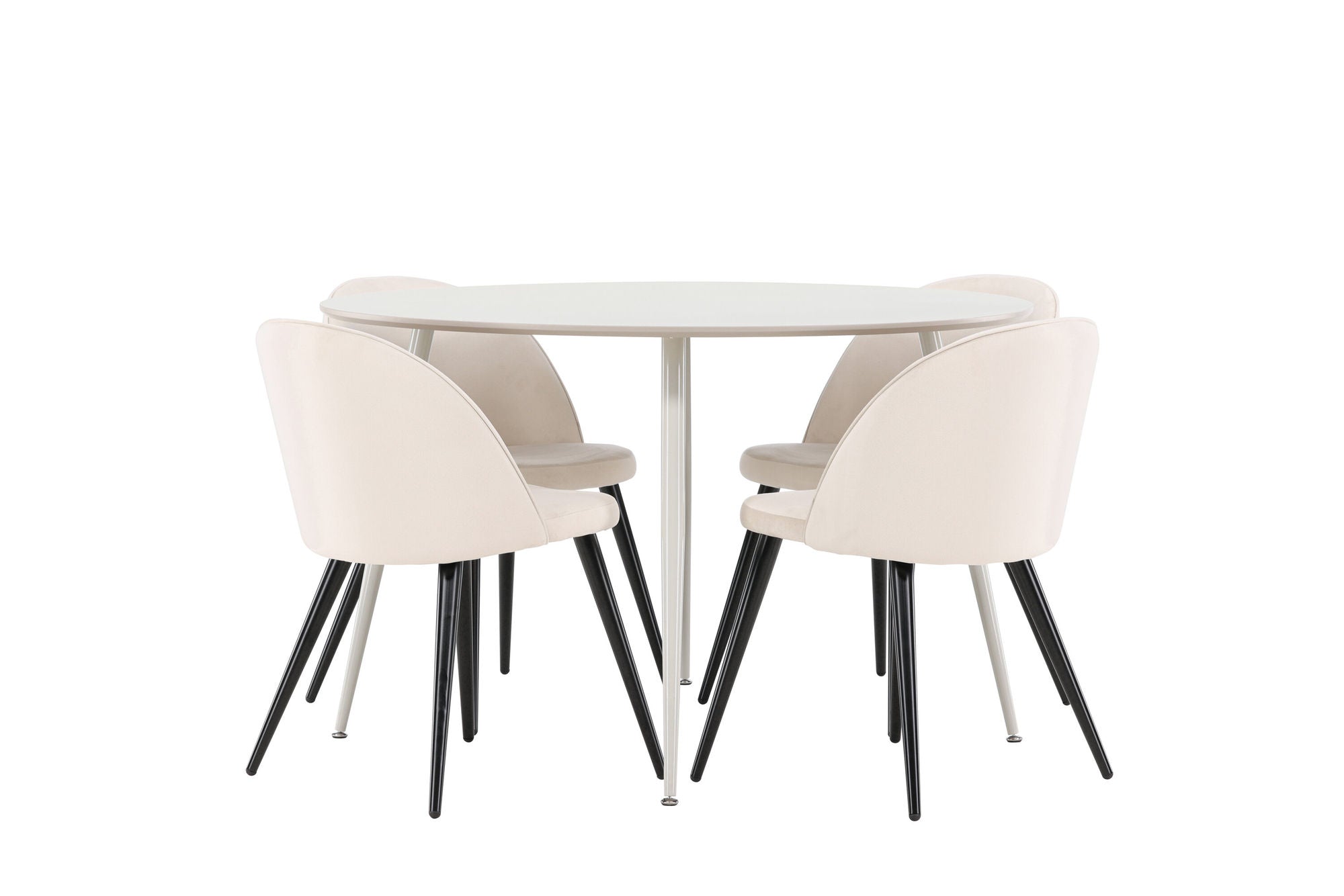 Venture Home Plaza spisebord with Velvet Spisebordsstol