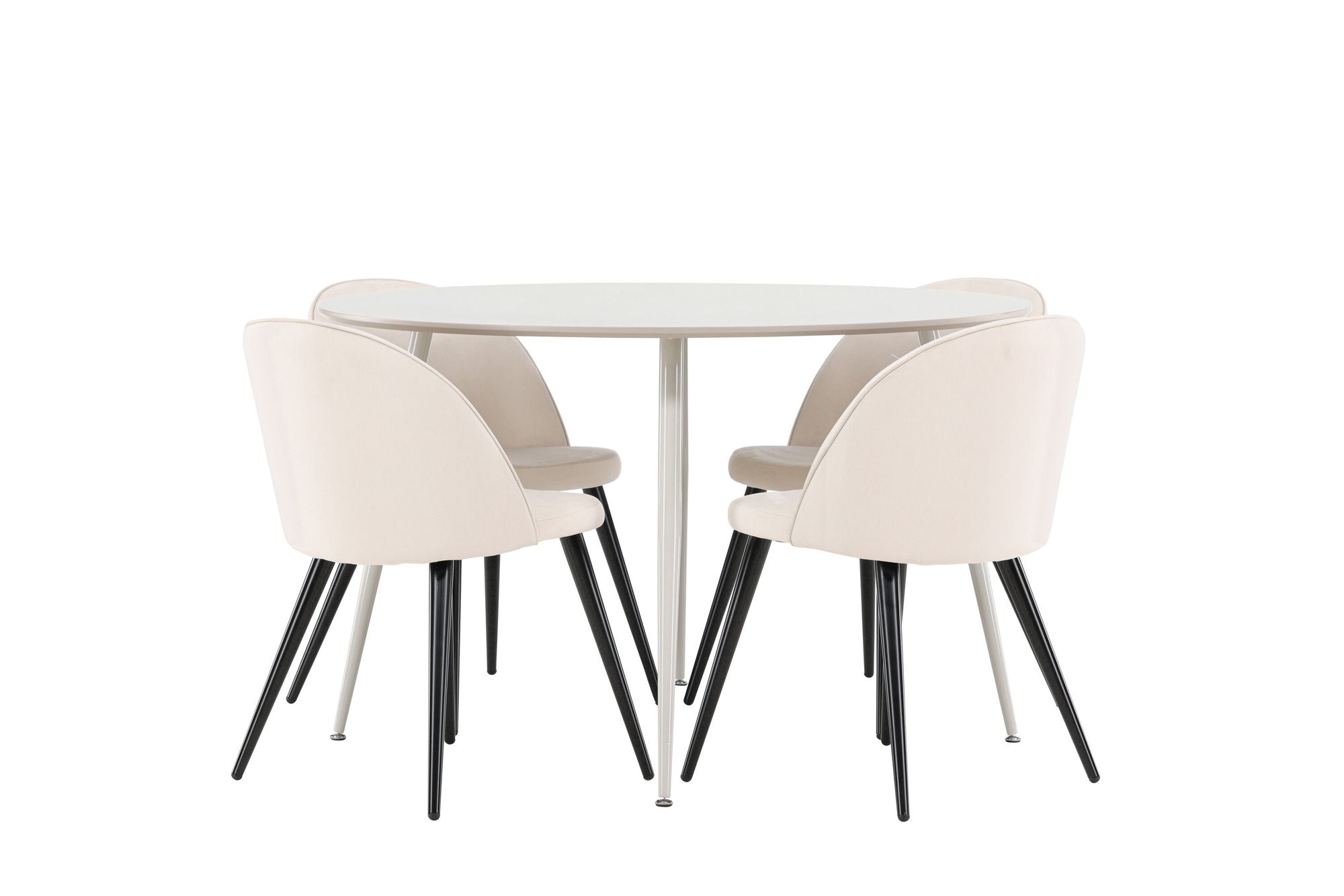 Venture Home Plaza spisebord with Velvet Spisebordsstol