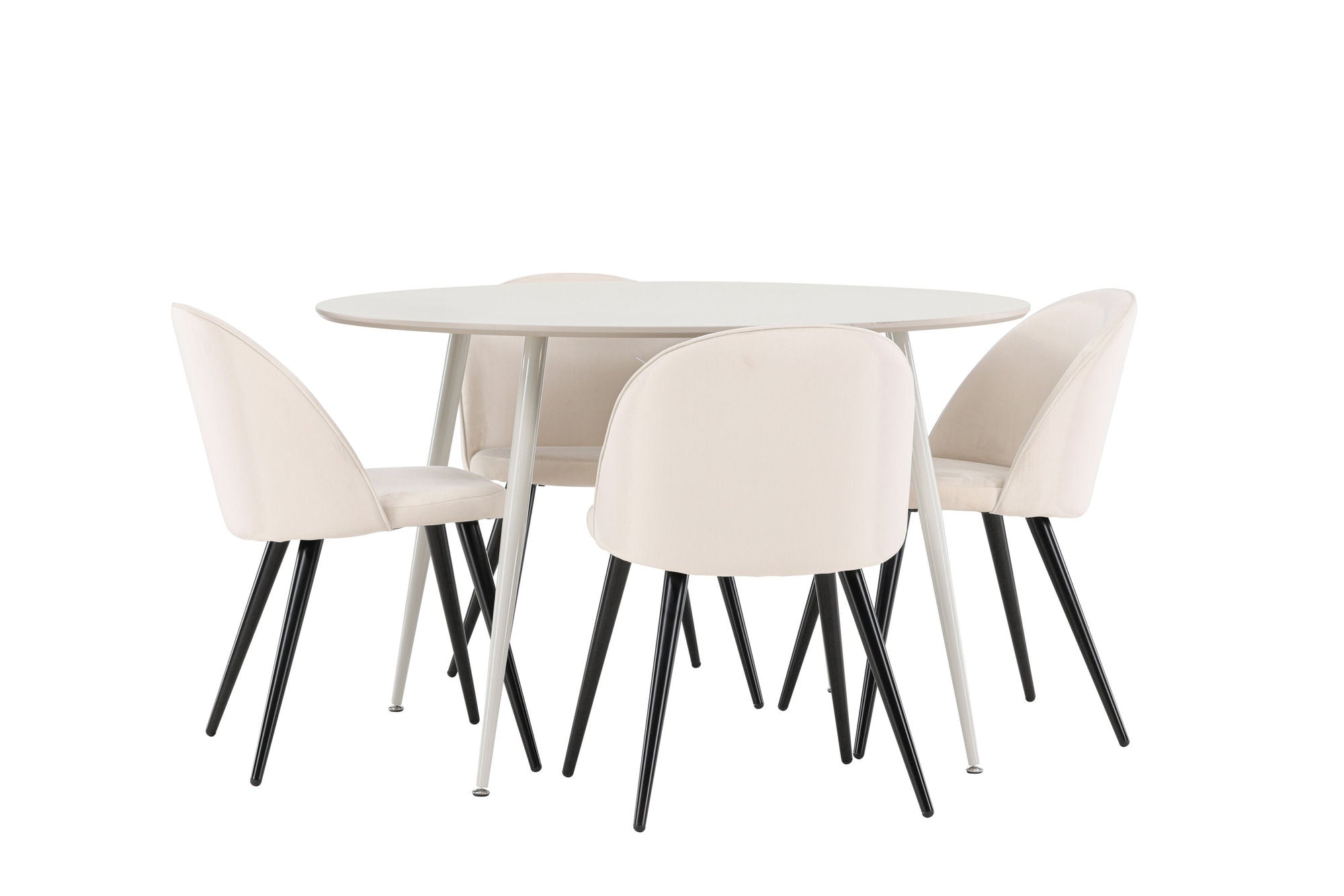Venture Home Plaza spisebord with Velvet Spisebordsstol
