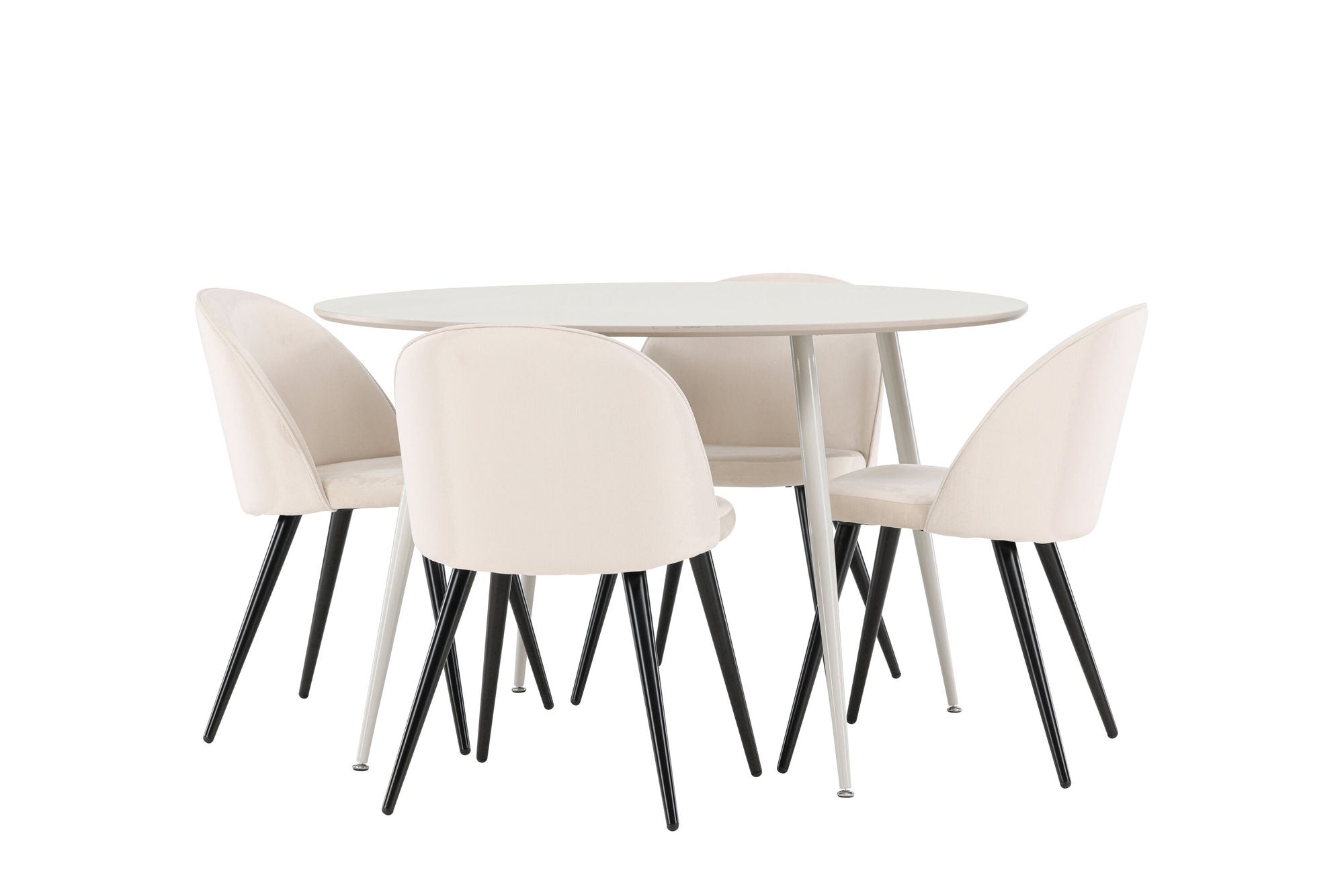 Venture Home Plaza spisebord with Velvet Spisebordsstol