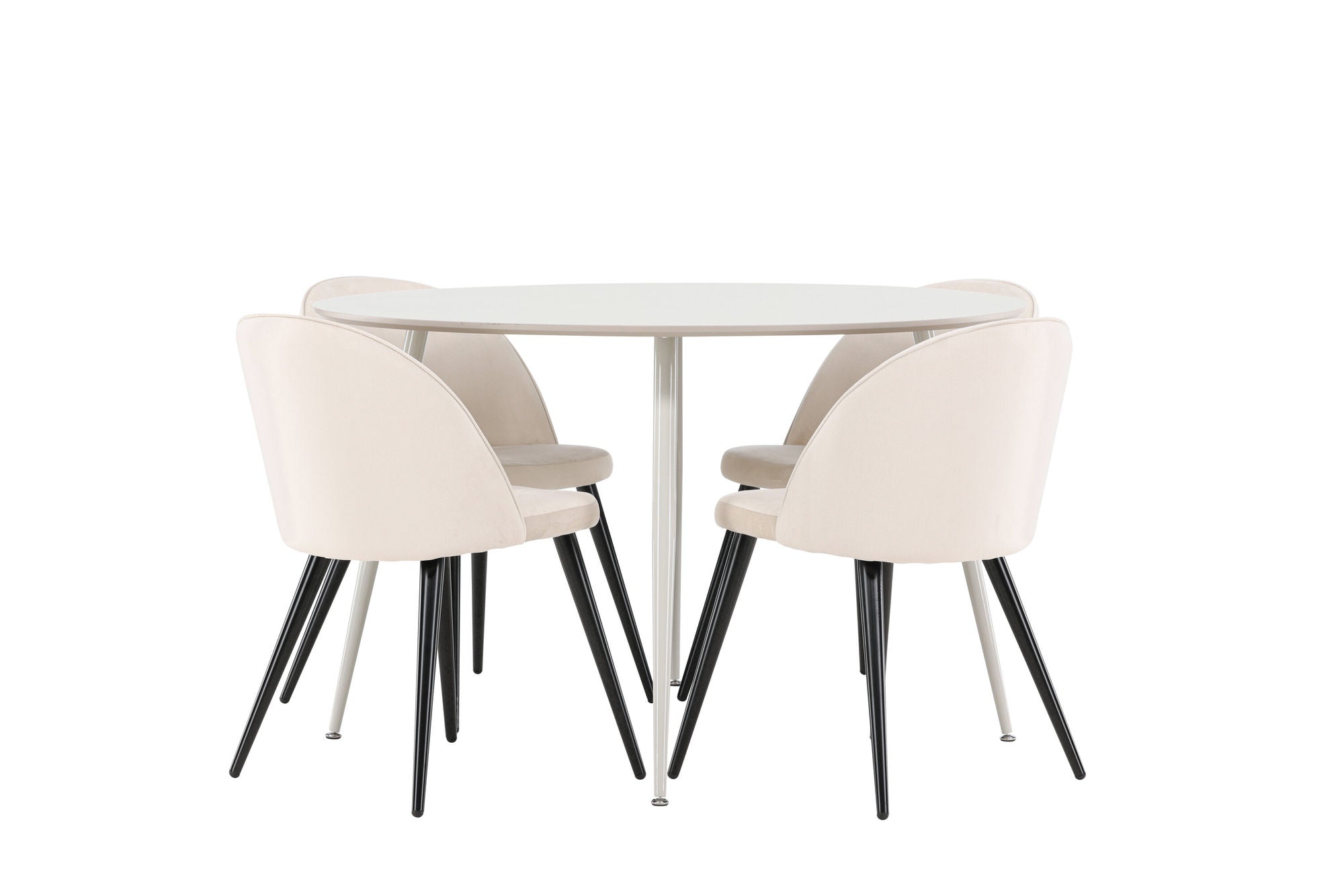 Venture Home Plaza spisebord with Velvet Spisebordsstol