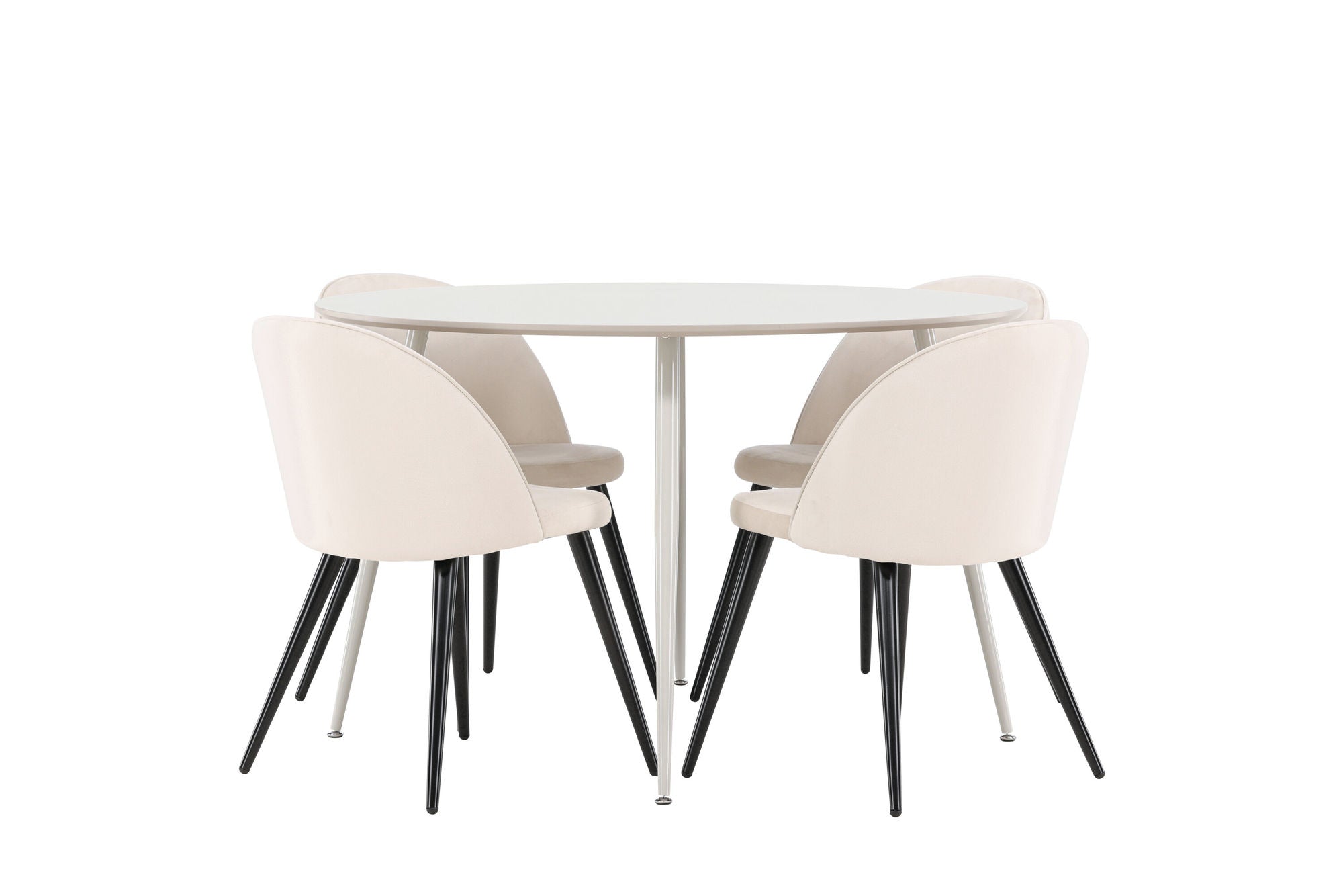 Venture Home Plaza spisebord with Velvet Spisebordsstol