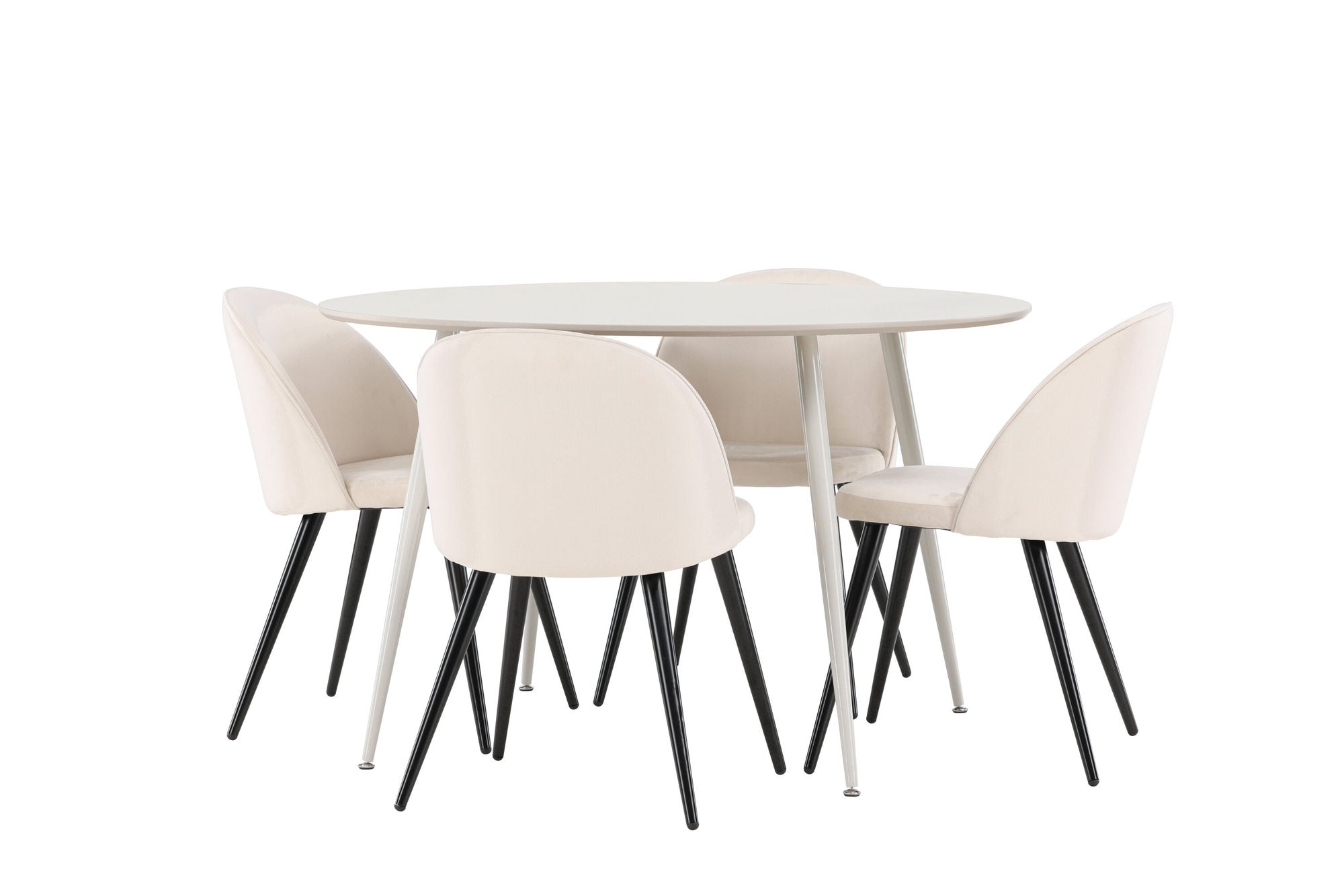 Venture Home Plaza spisebord with Velvet Spisebordsstol