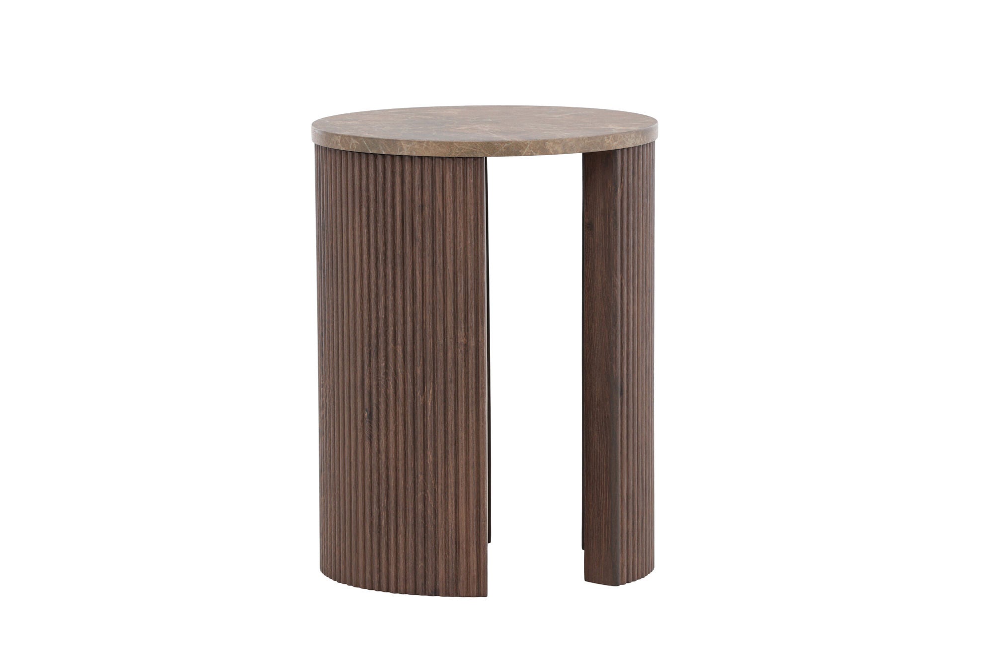 Venture Home Bristol Side bord φ40x52 cm - Mocca/Marblelook