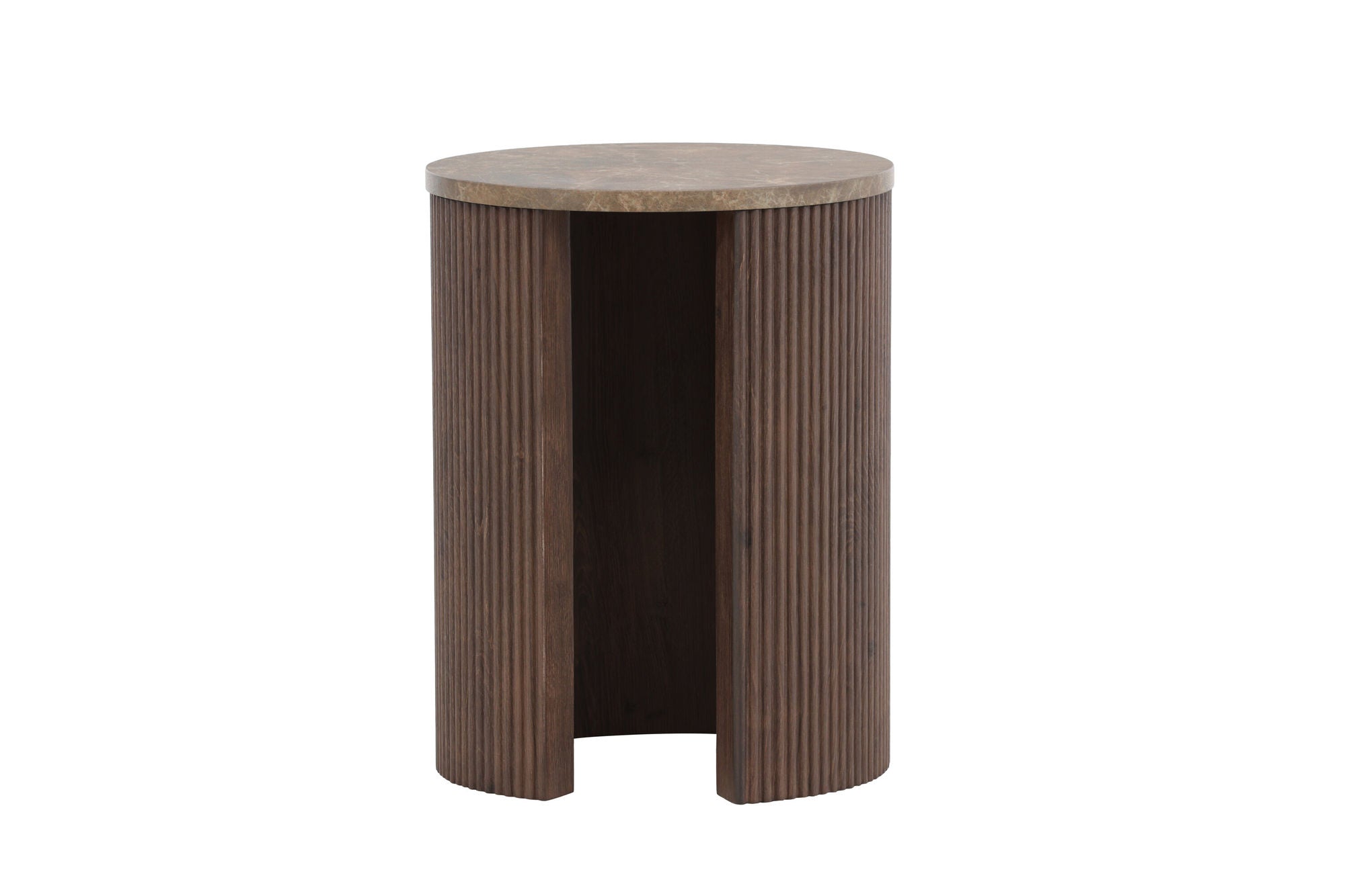 Venture Home Bristol Side bord φ40x52 cm - Mocca/Marblelook