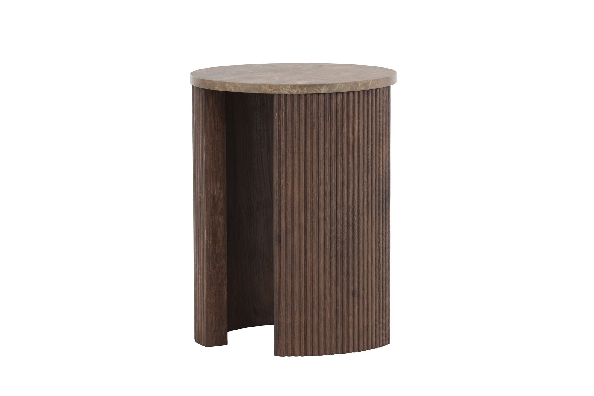 Venture Home Bristol Side bord φ40x52 cm - Mocca/Marblelook