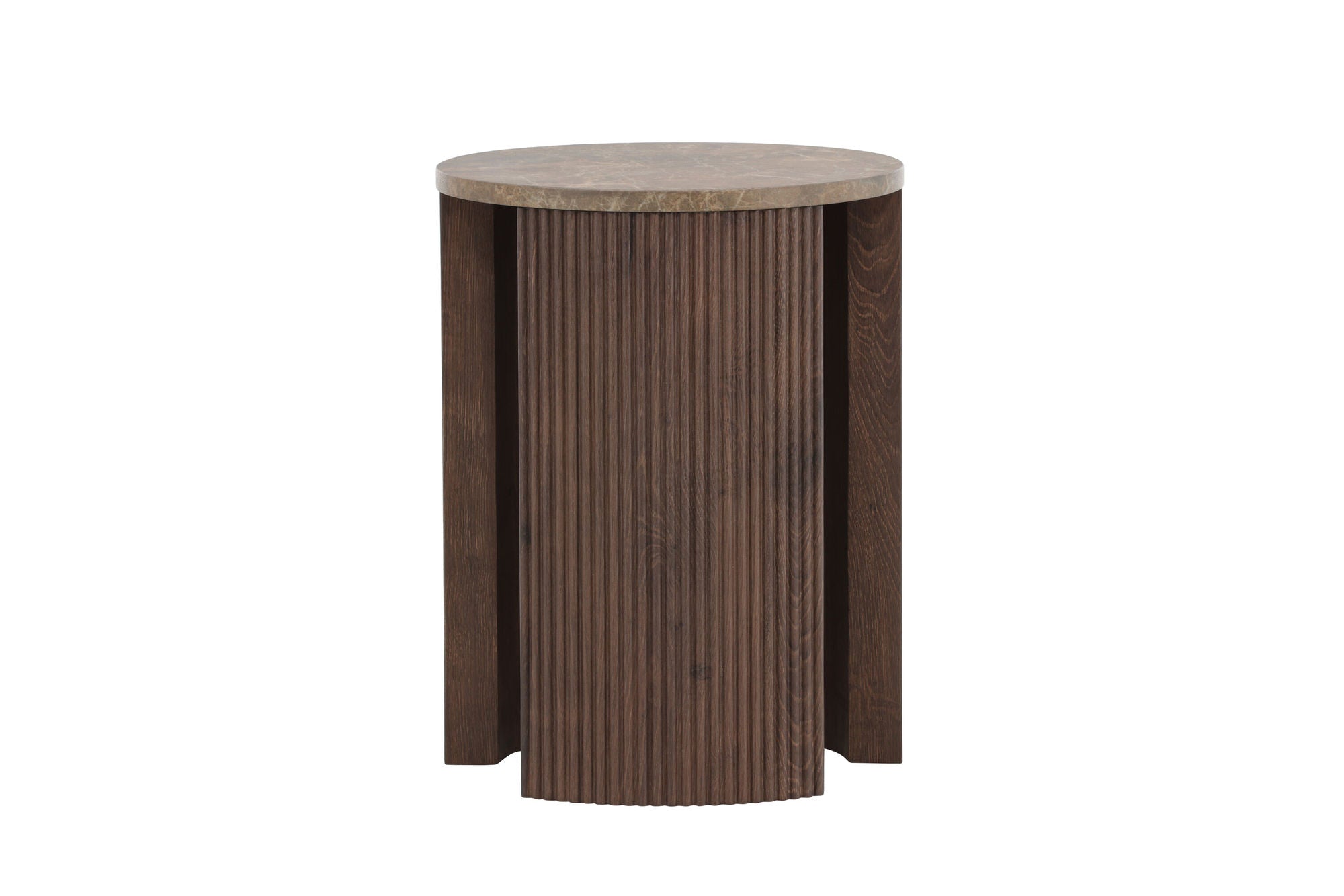 Venture Home Bristol Side bord φ40x52 cm - Mocca/Marblelook