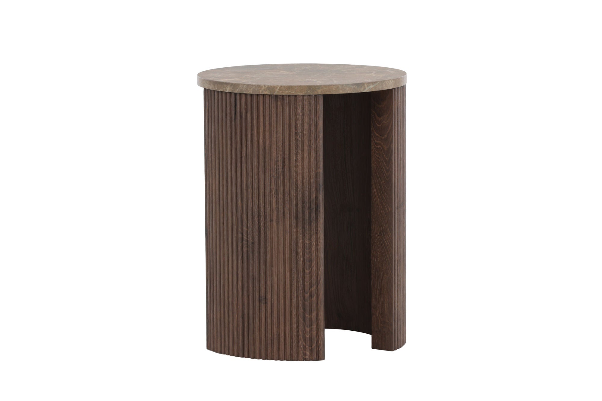 Venture Home Bristol Side bord φ40x52 cm - Mocca/Marblelook