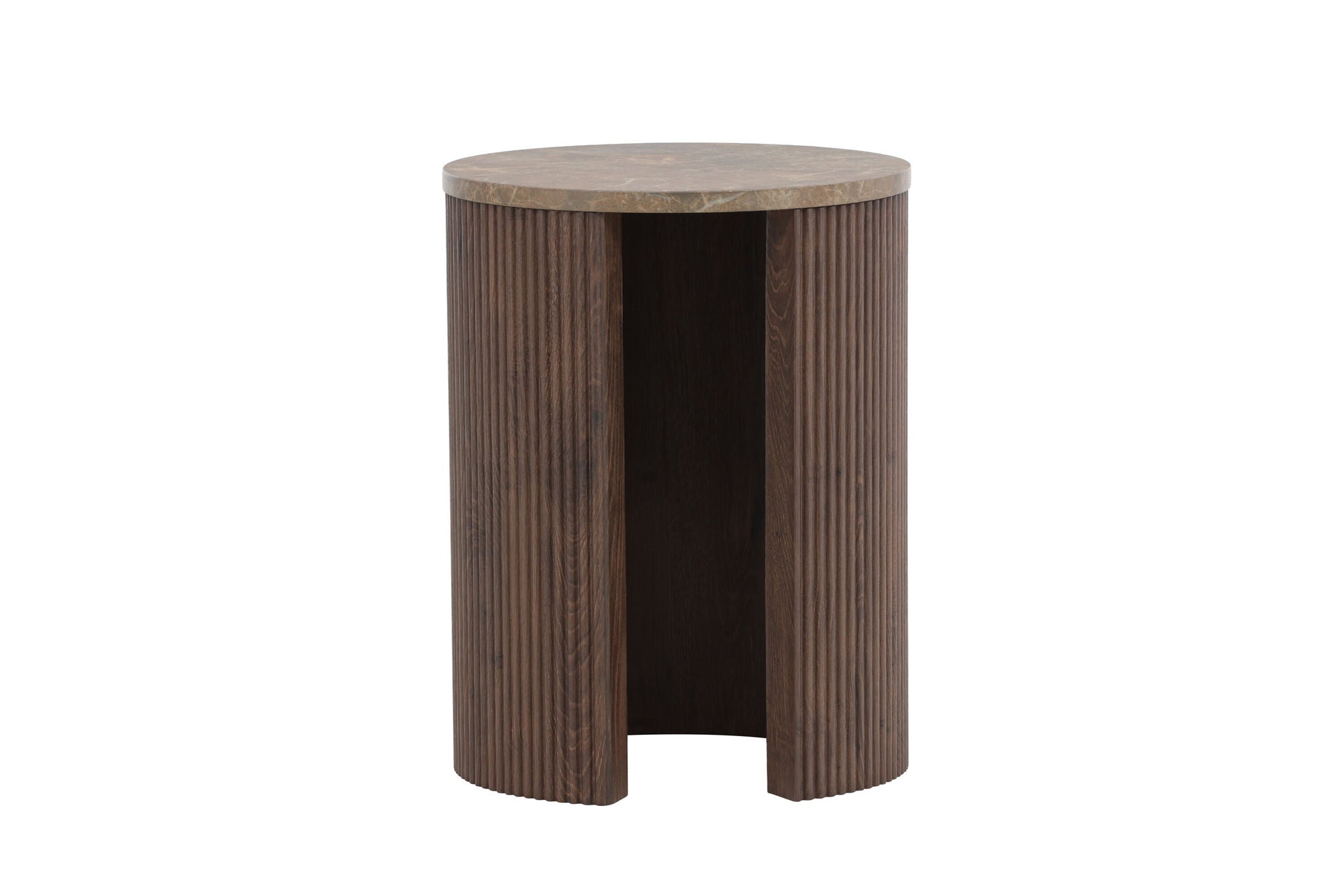Venture Home Bristol Side bord φ40x52 cm - Mocca/Marblelook
