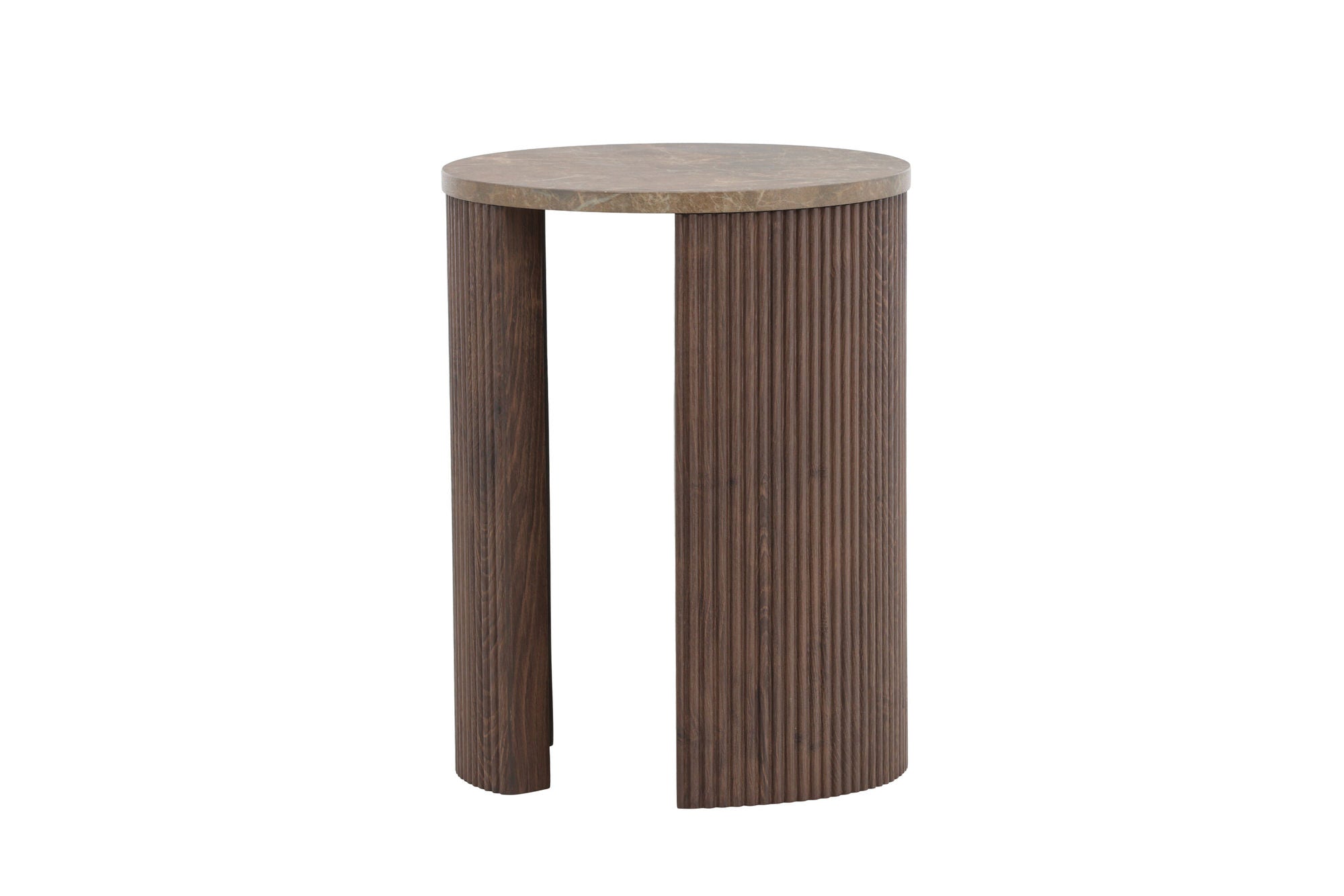 Venture Home Bristol Side bord φ40x52 cm - Mocca/Marblelook