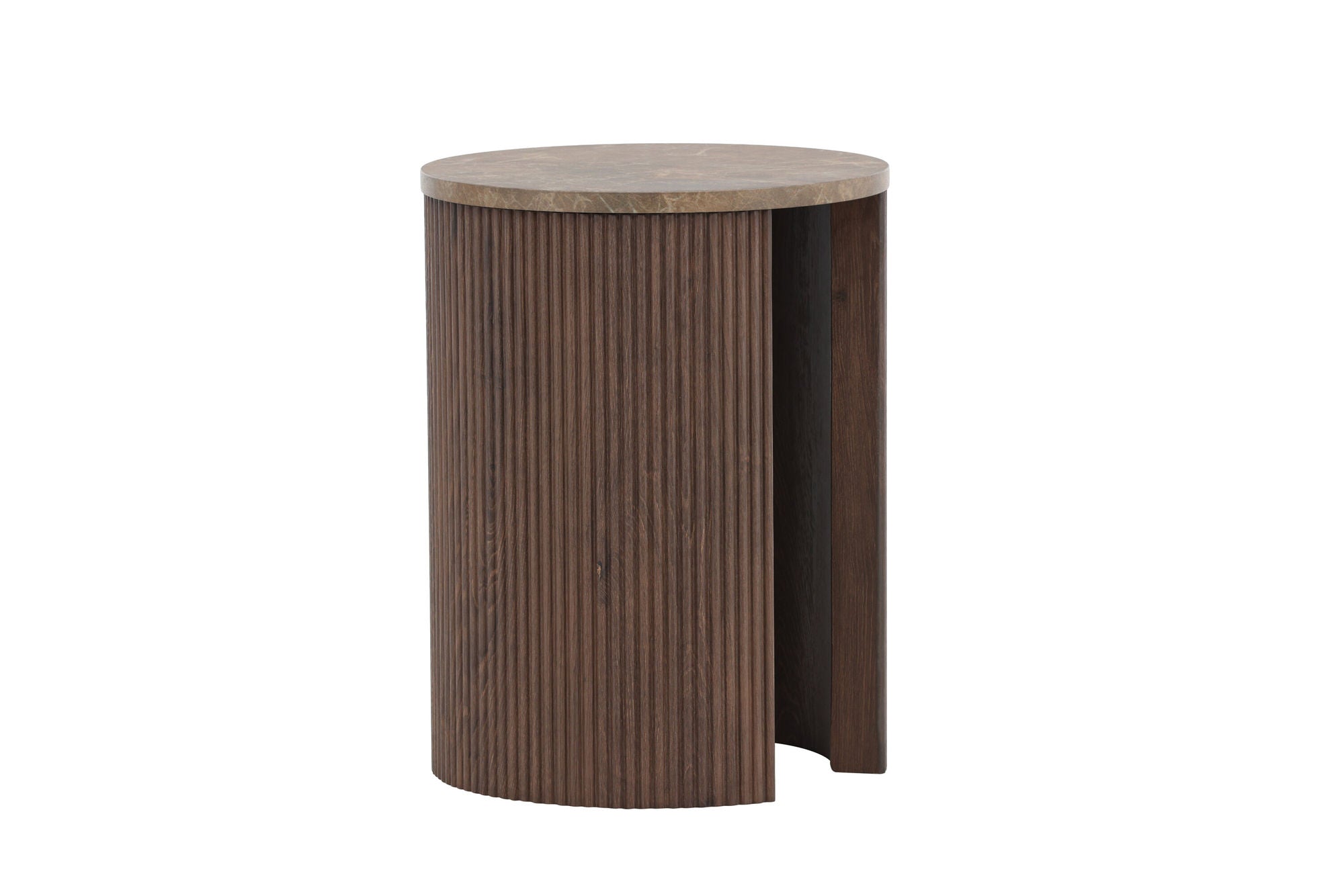Venture Home Bristol Side bord φ40x52 cm - Mocca/Marblelook