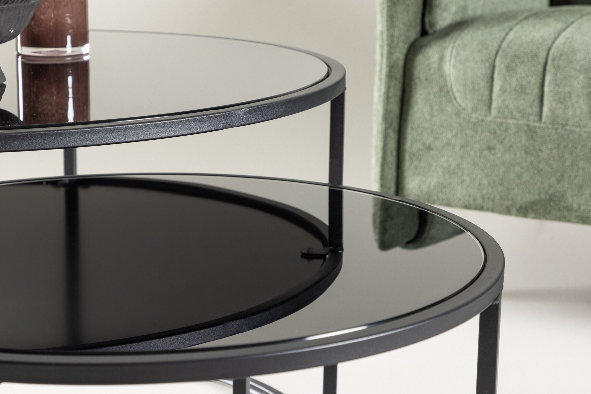 Venture Home Twin Sofa bord ⌀79.5, ø59.5 - Black /