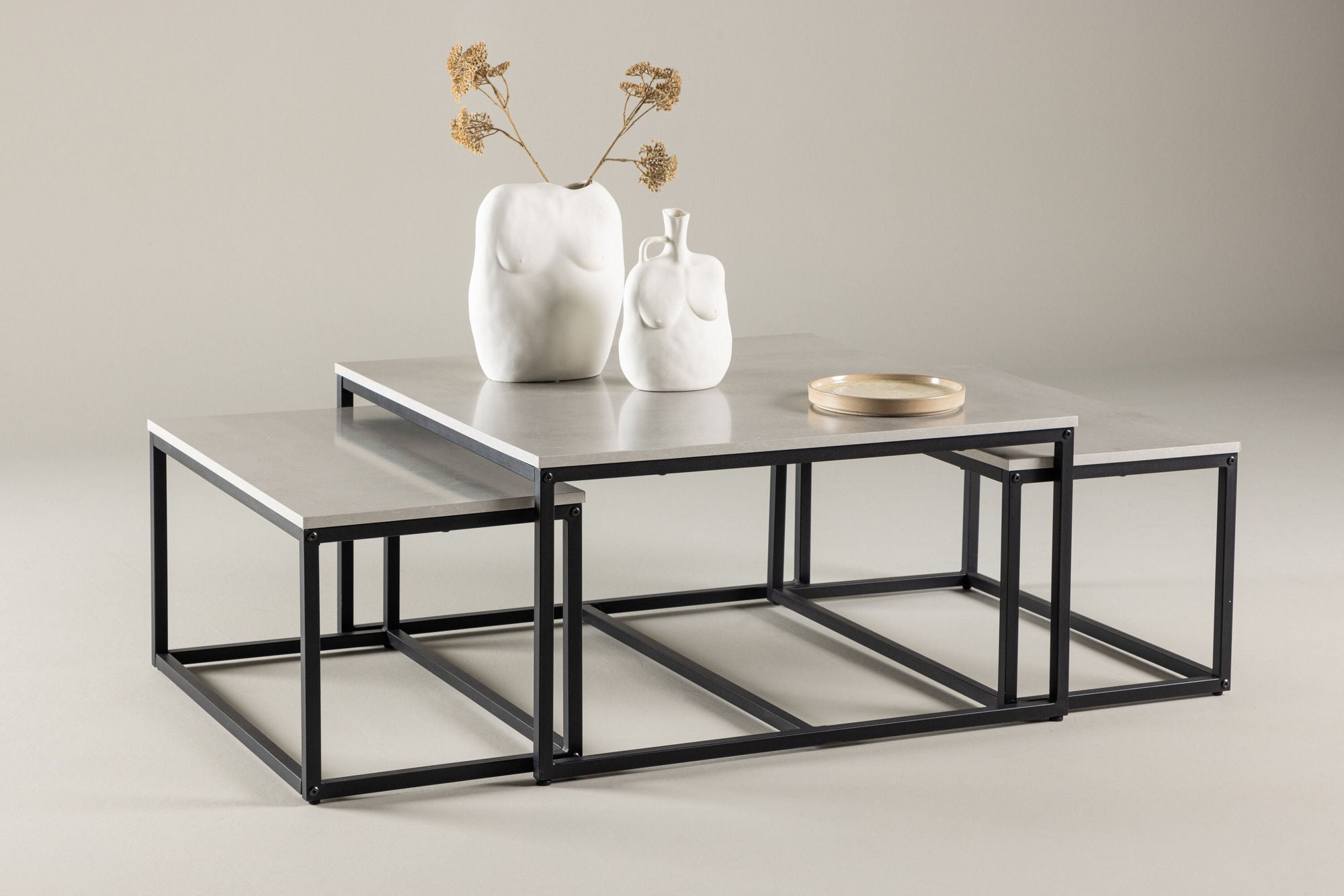 Venture Home Solna Sofa bord 80x80 cm - Stonelook /