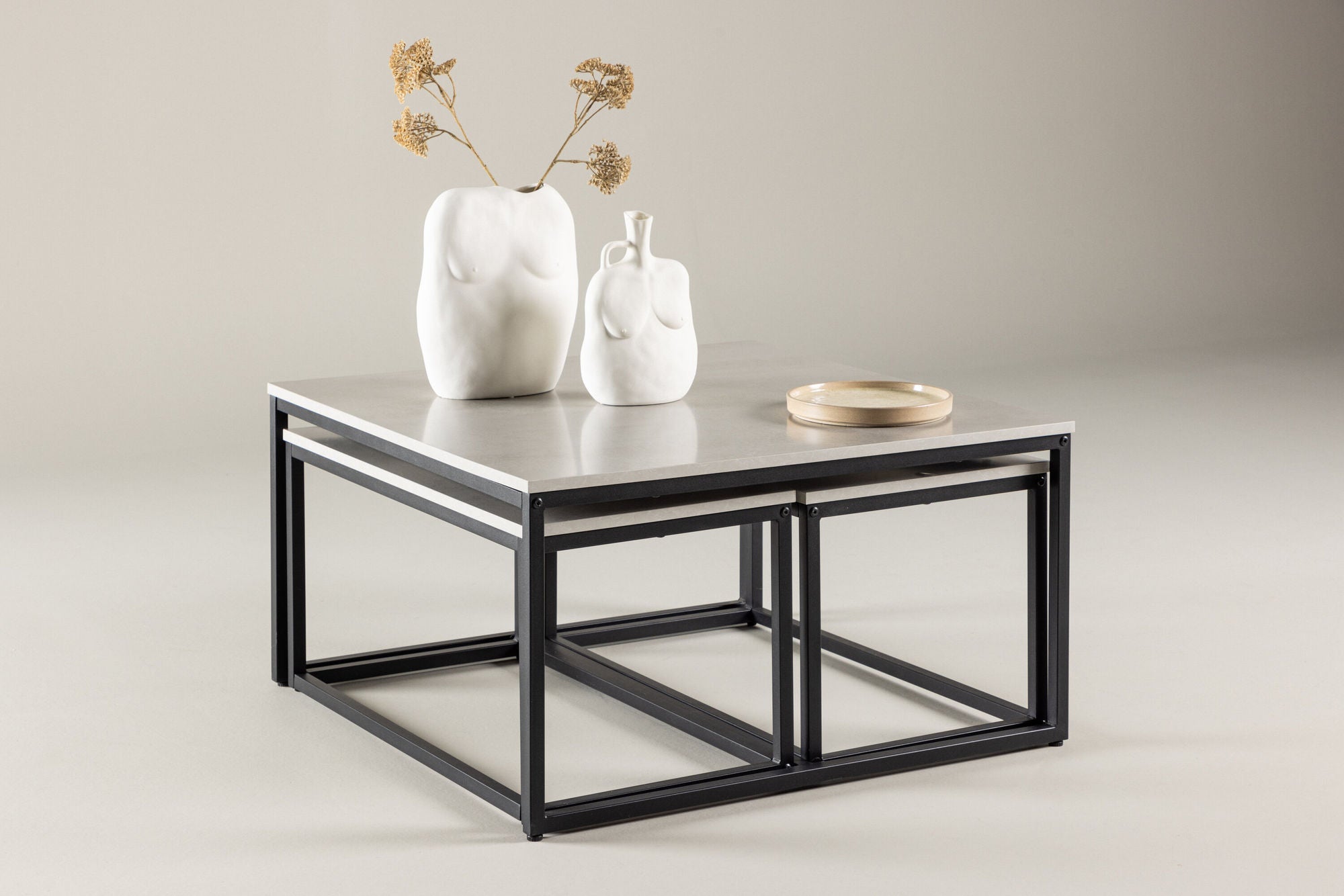 Venture Home Solna Sofa bord 80x80 cm - Stonelook /