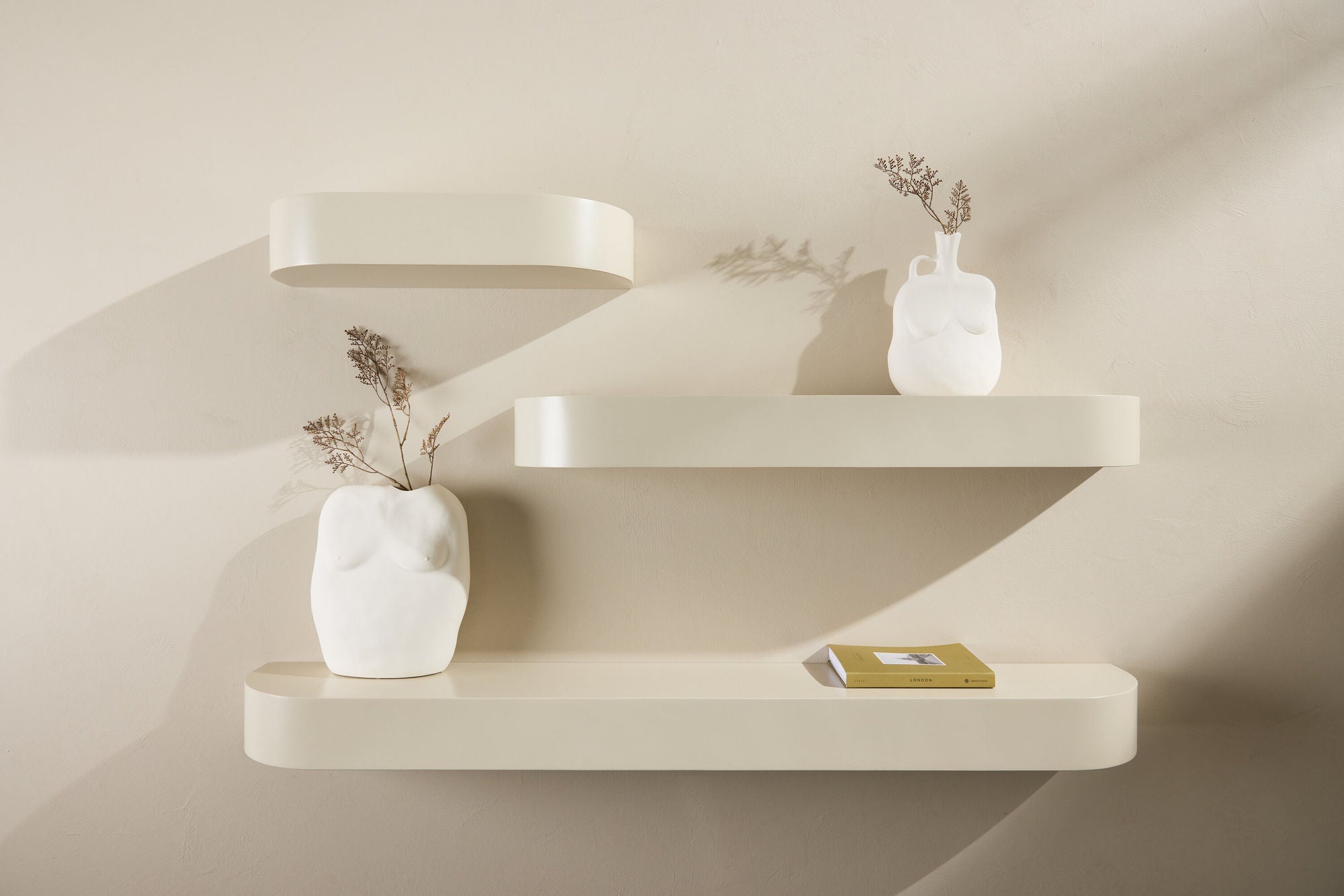 Venture Home Glow 3-pack reol - Beige /