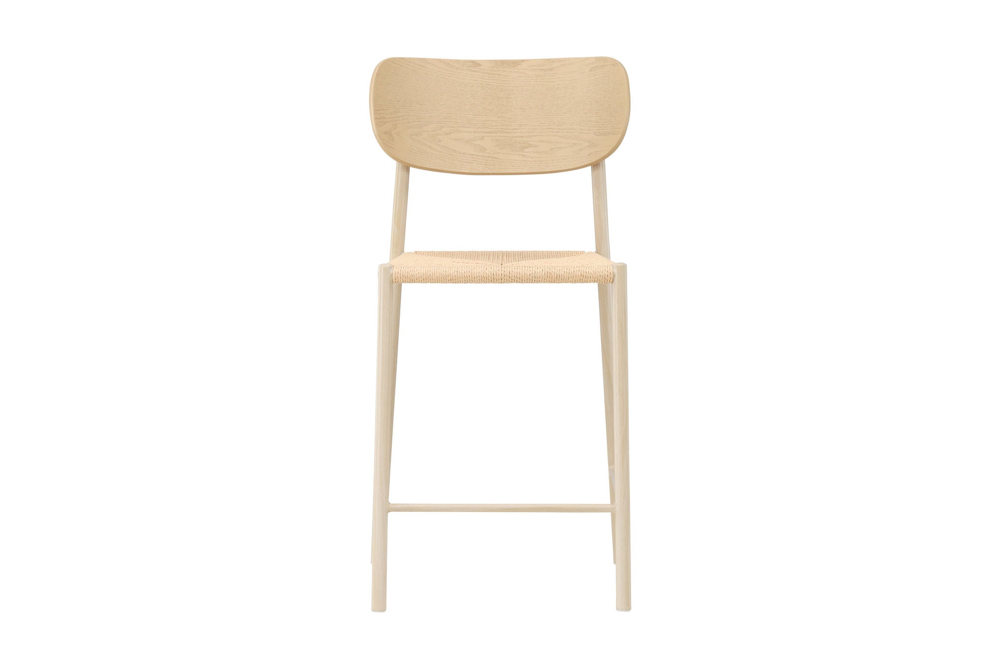 Venture Home Polly Bar stol Backrest - Whitewash / Nature Rope