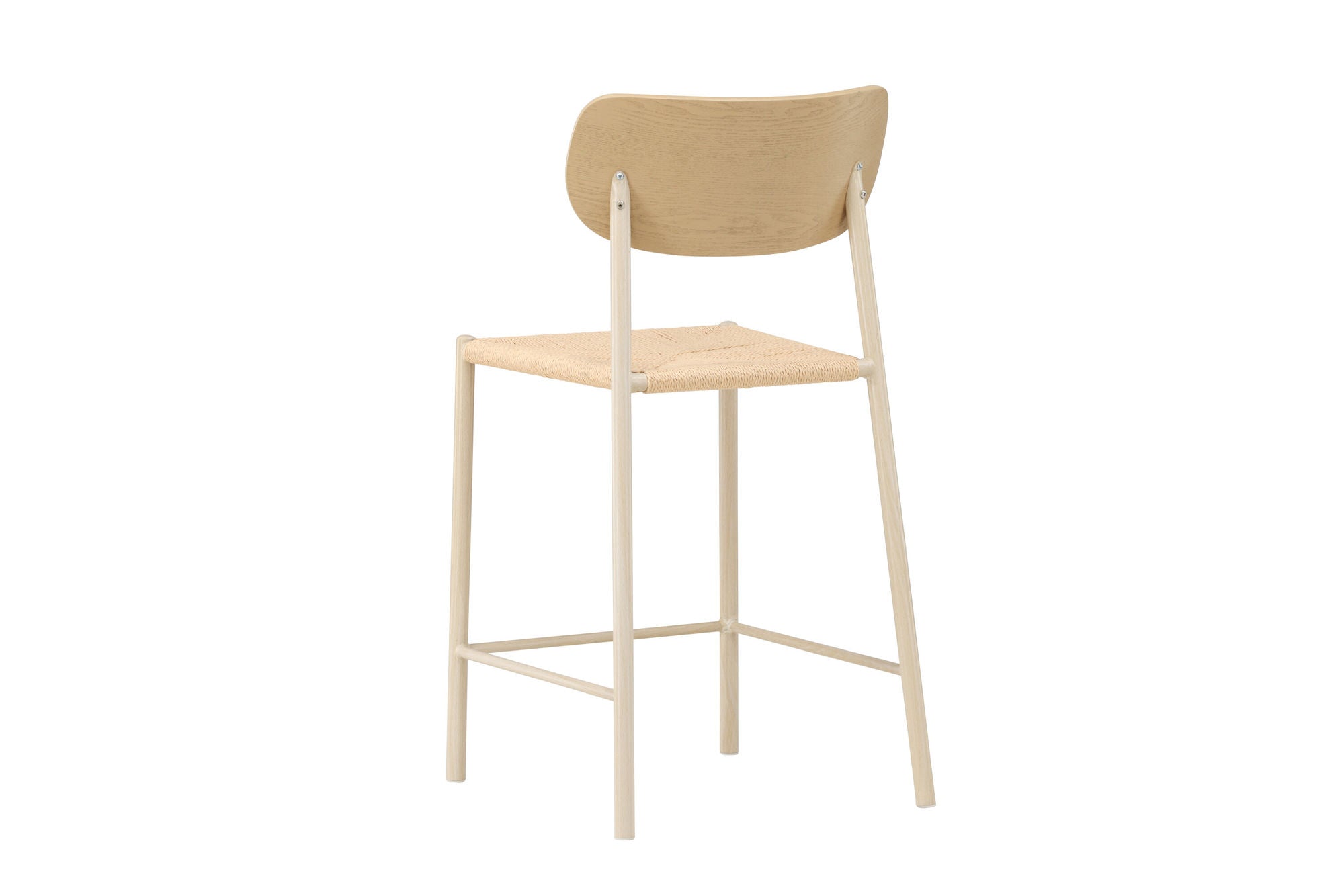 Venture Home Polly Bar stol Backrest - Whitewash / Nature Rope