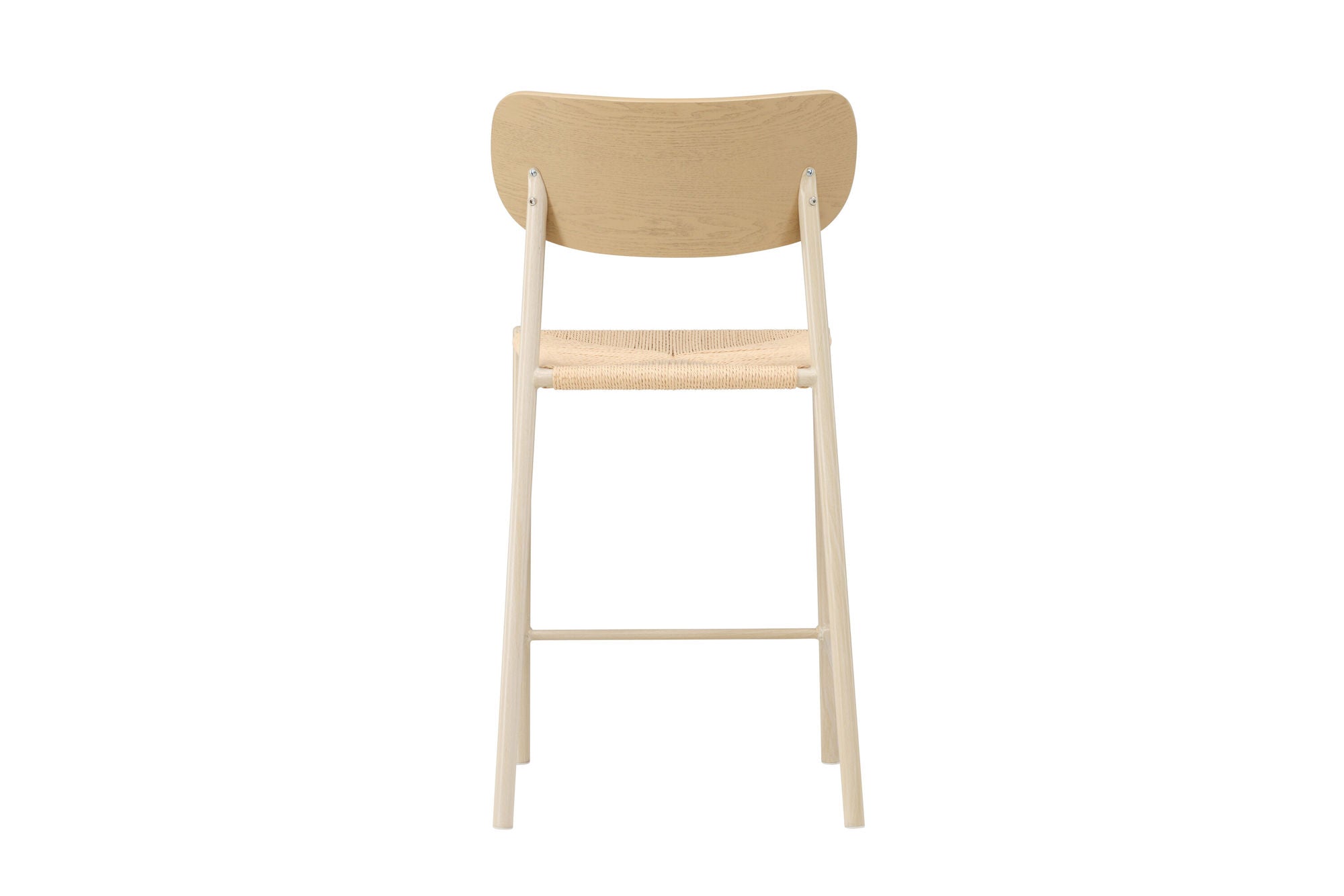 Venture Home Polly Bar stol Backrest - Whitewash / Nature Rope