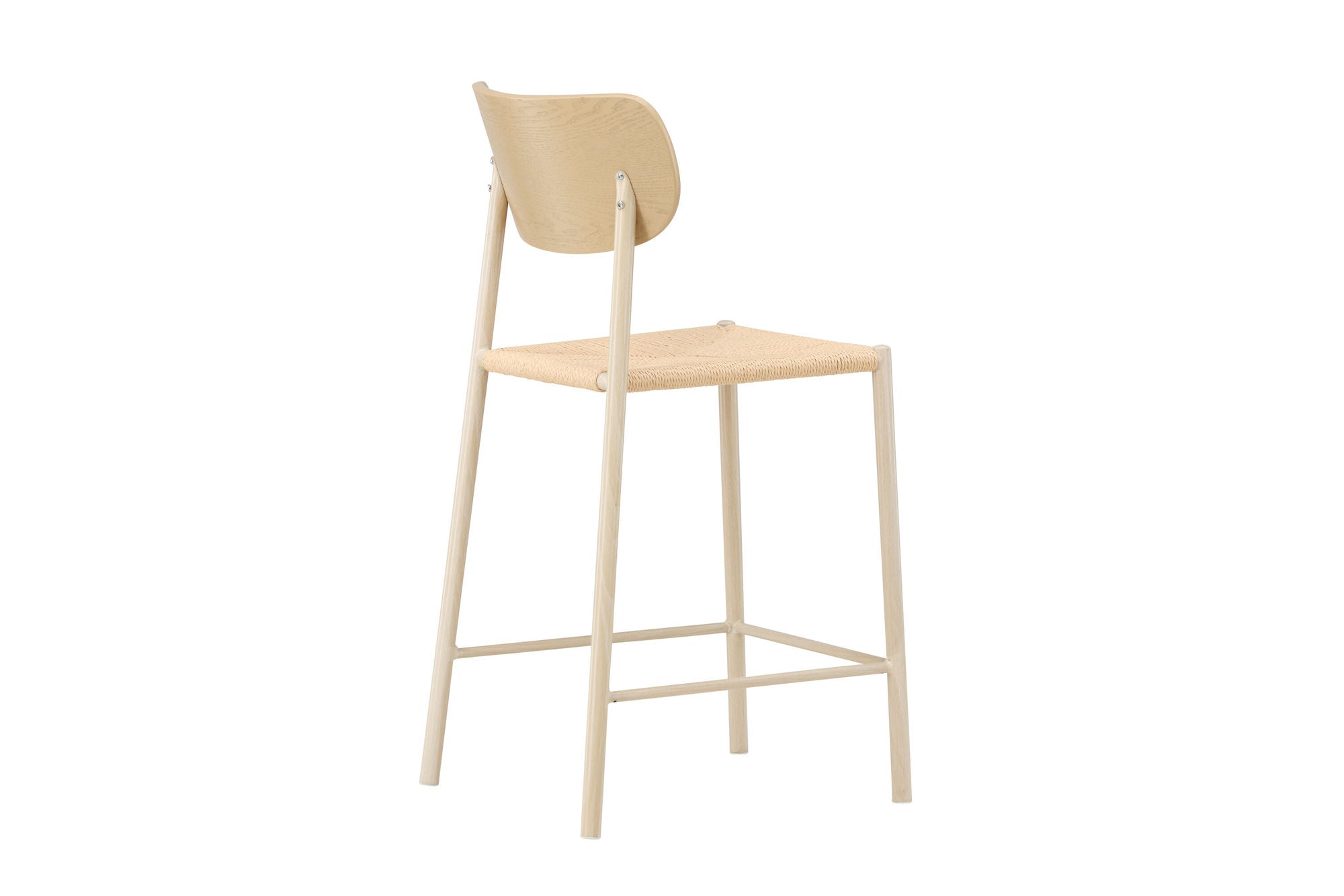 Venture Home Polly Bar stol Backrest - Whitewash / Nature Rope
