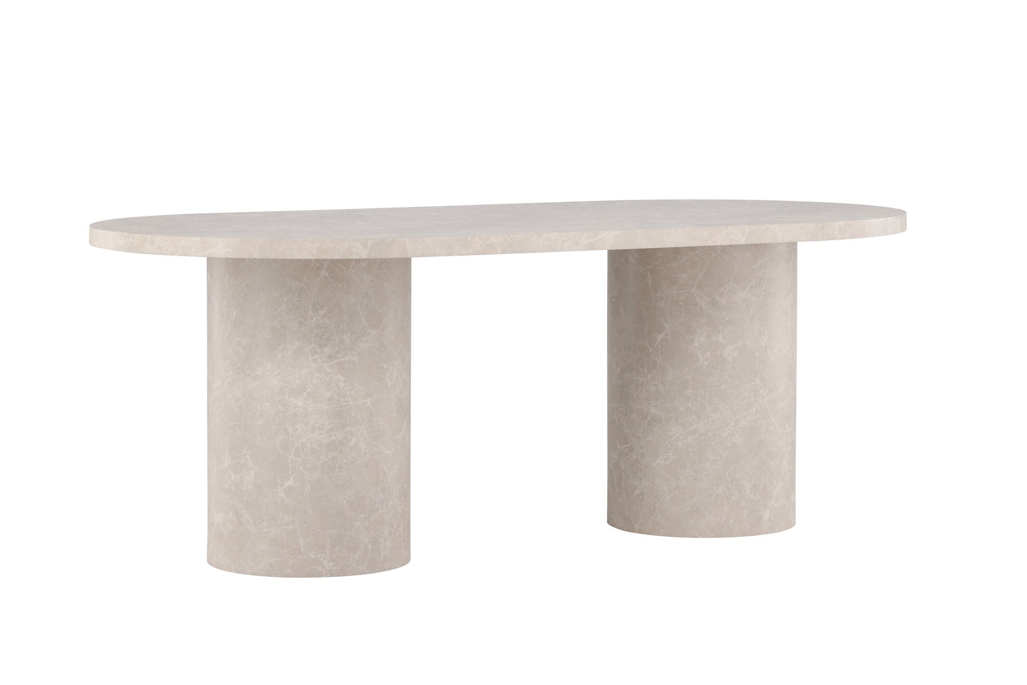 Venture Home Narvik spisebord 100x200 cm - Beige Marblelook /
