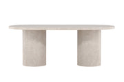 Venture Home Narvik spisebord 100x200 cm - Beige Marblelook /