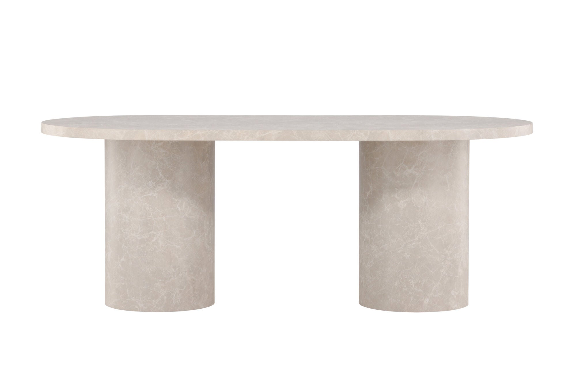 Venture Home Narvik spisebord 100x200 cm - Beige Marblelook /