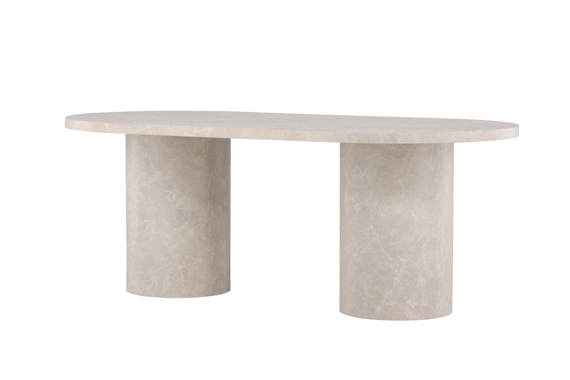 Venture Home Narvik spisebord 100x200 cm - Beige Marblelook /