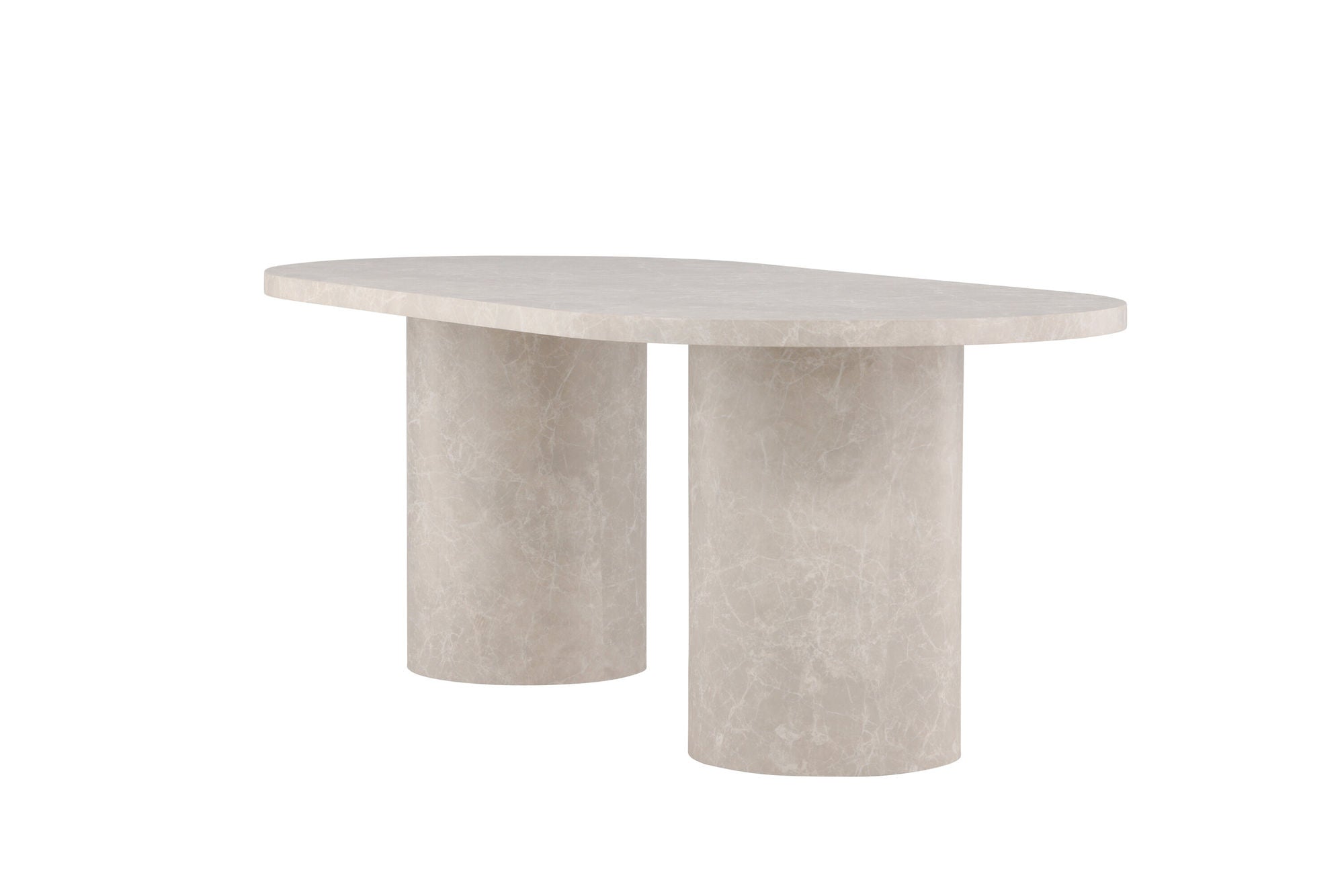 Venture Home Narvik spisebord 100x200 cm - Beige Marblelook /