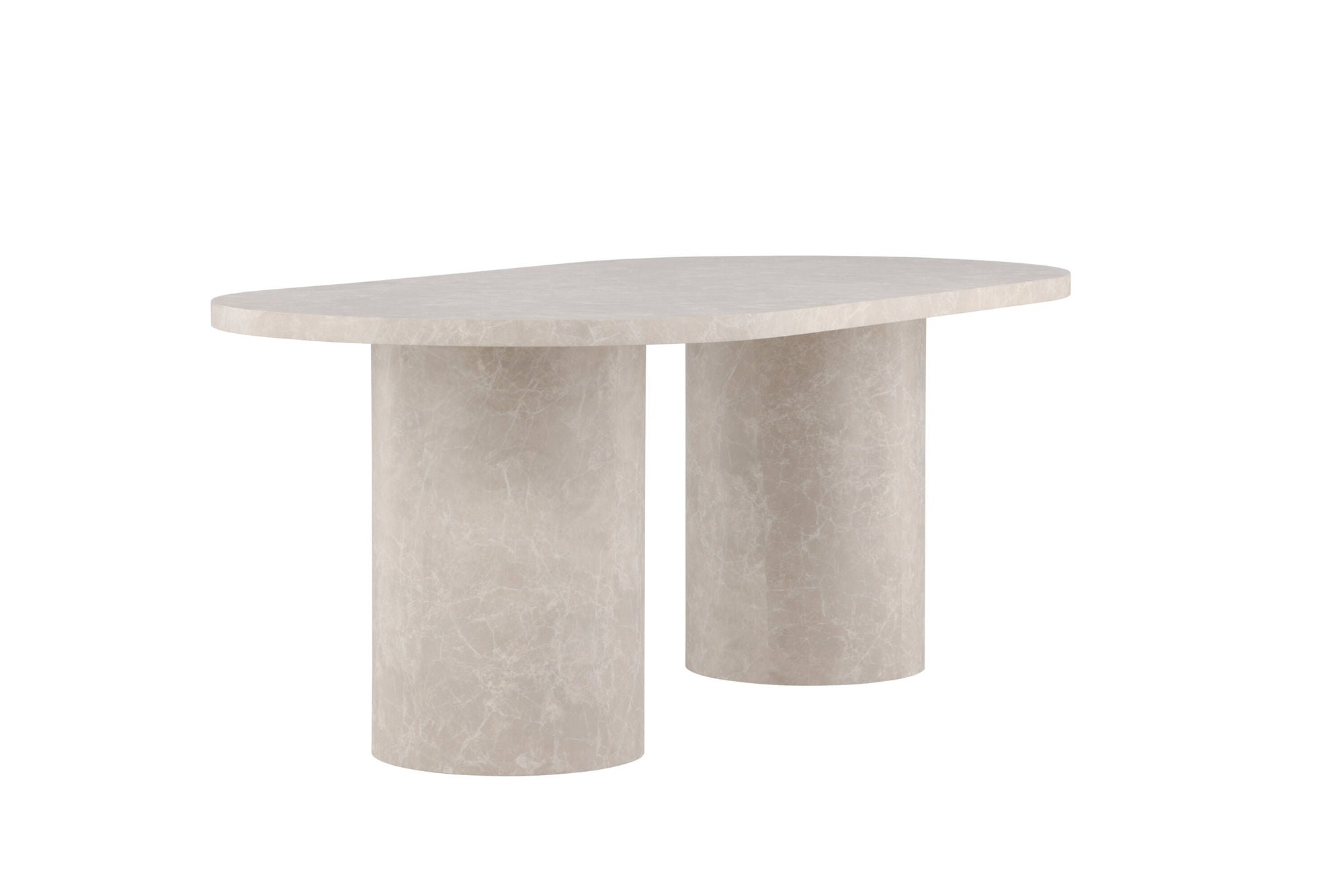 Venture Home Narvik spisebord 100x200 cm - Beige Marblelook /