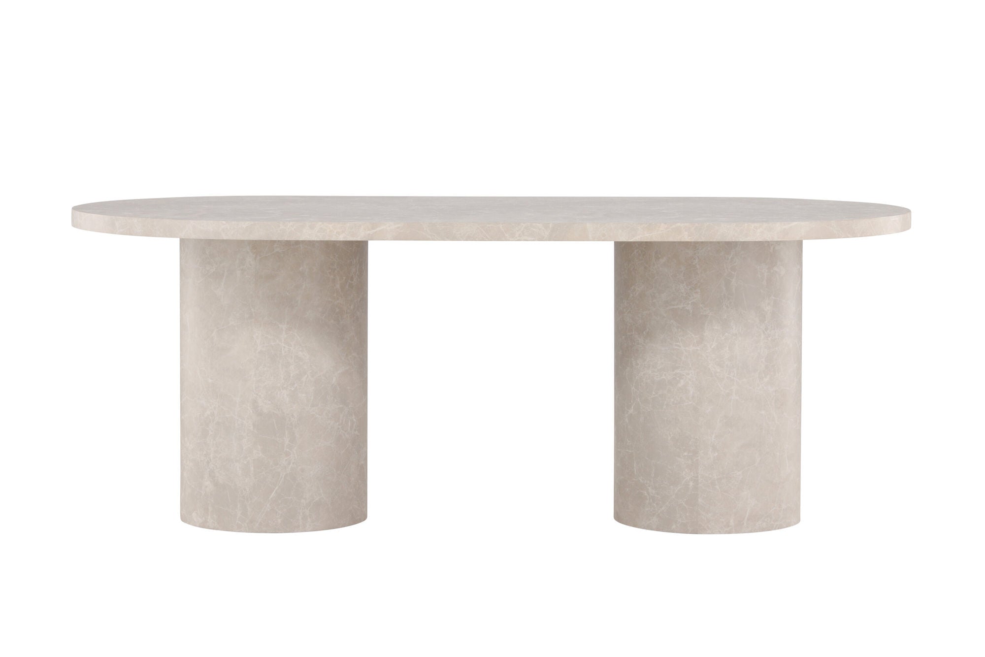 Venture Home Narvik spisebord 100x200 cm - Beige Marblelook /