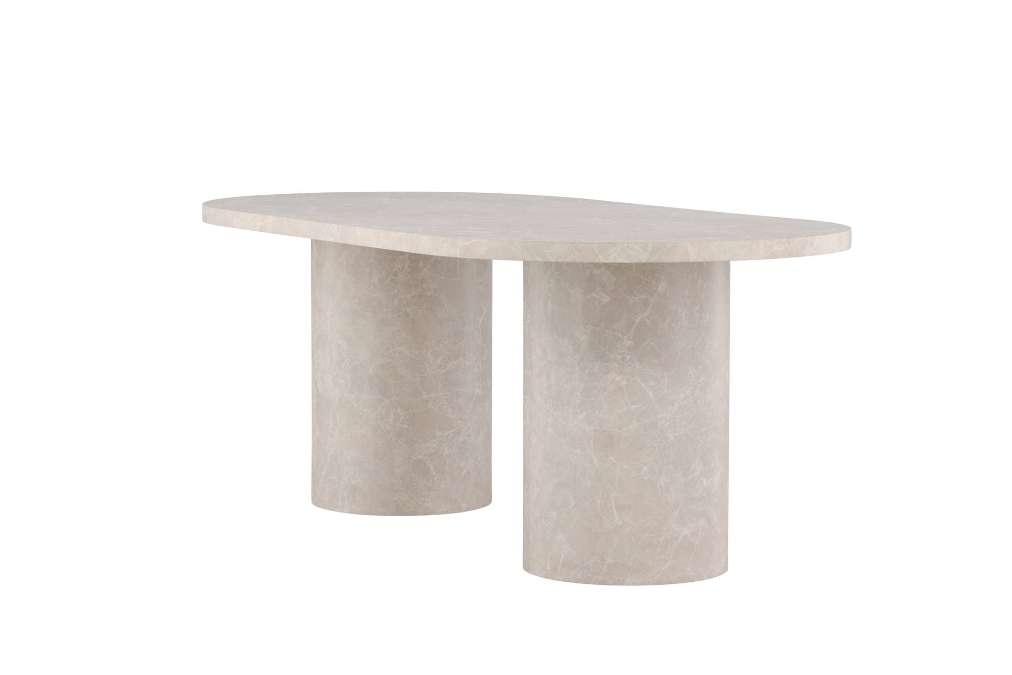 Venture Home Narvik spisebord 100x200 cm - Beige Marblelook /