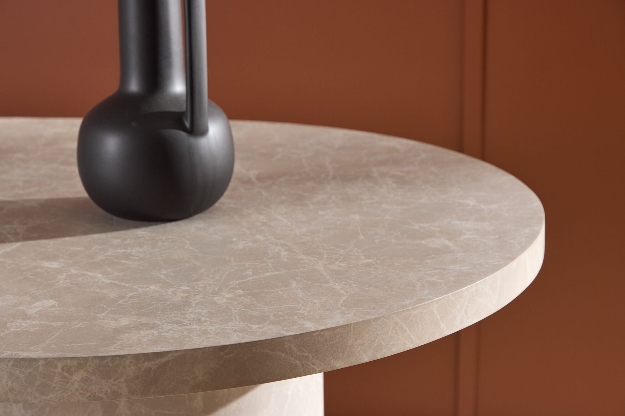 Venture Home Narvik spisebord 100x200 cm - Beige Marblelook /